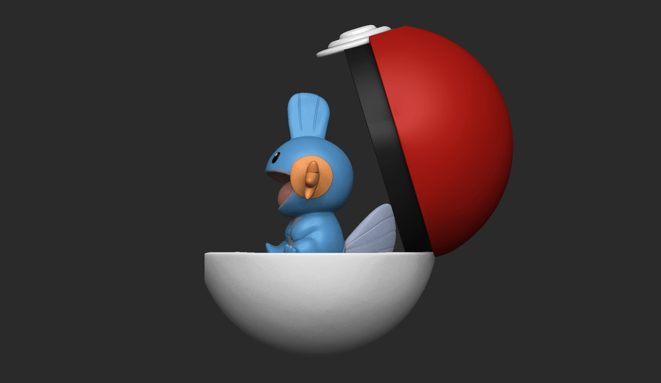 Mudkip cute - Free 3D print model 3d model