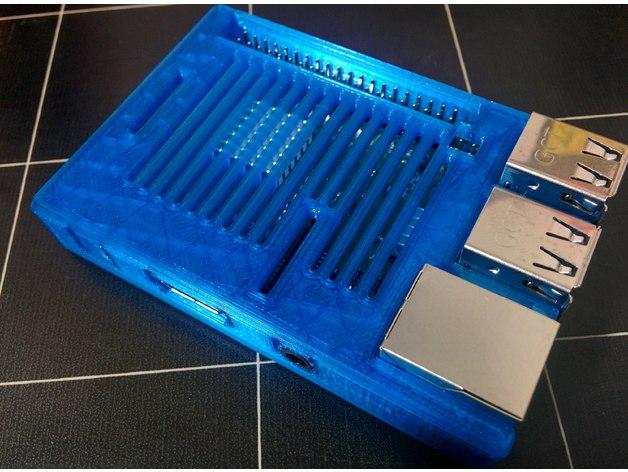 Raspberry Pi 3 B+ (B Plus) Modified Snug Case 3d model