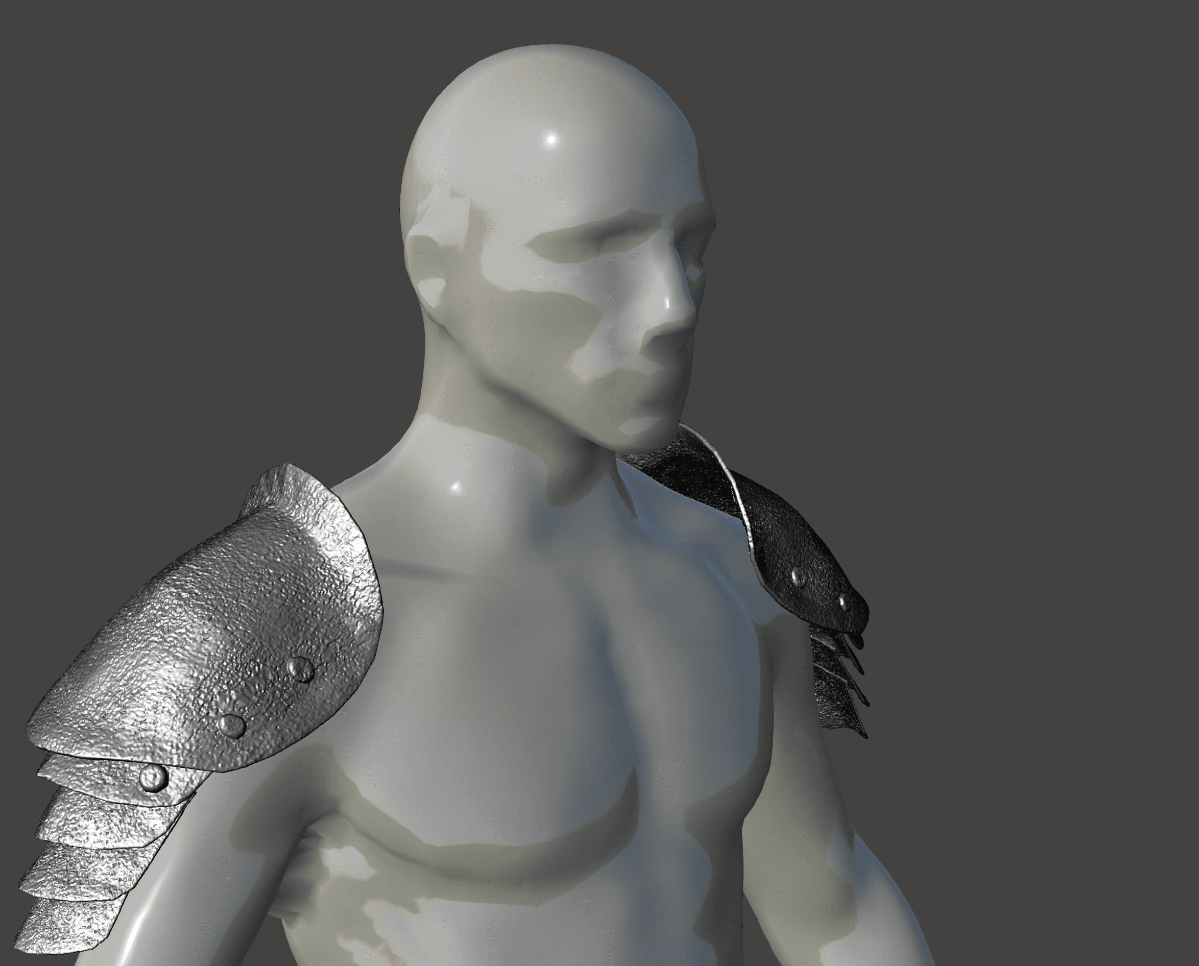 Uruk Hai Pauldrons 3d model