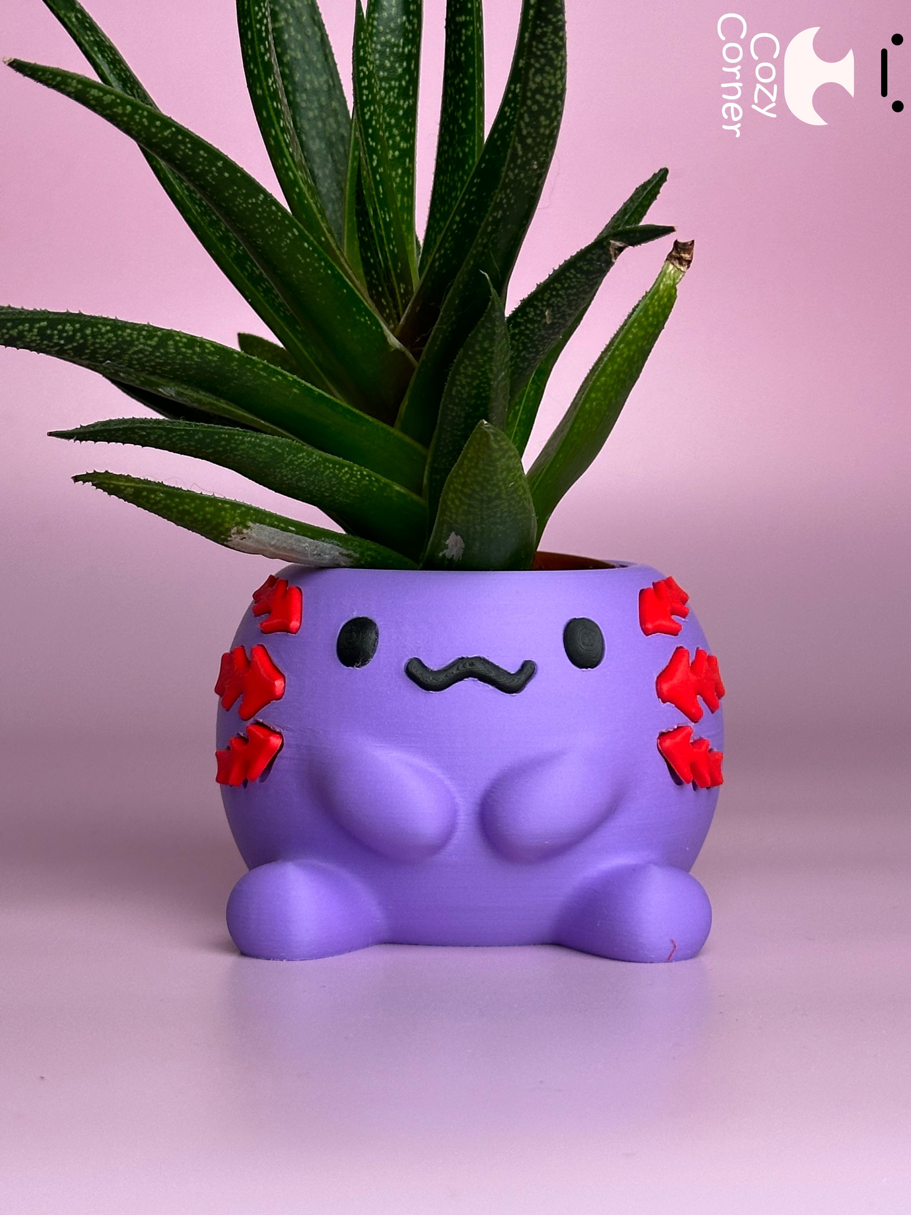 Axolotl planter 3d model