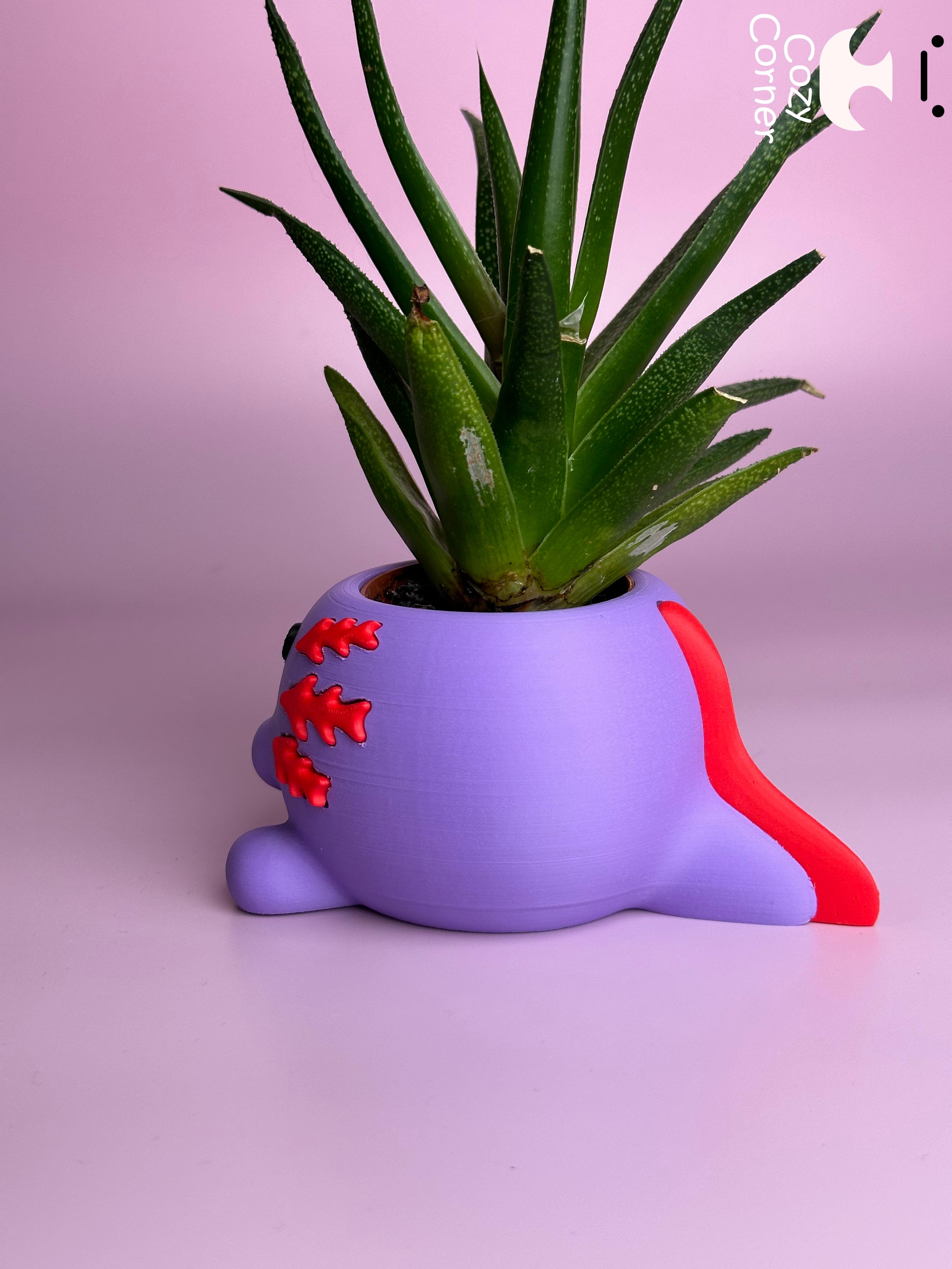 Axolotl planter 3d model