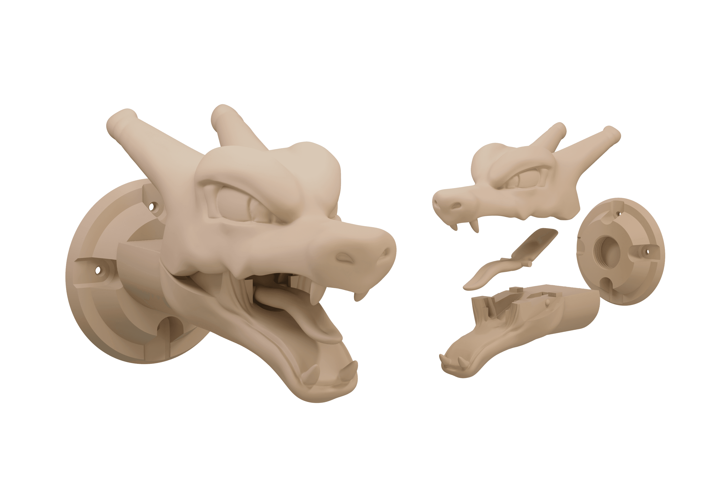 Charizard Coat Rack 3d model