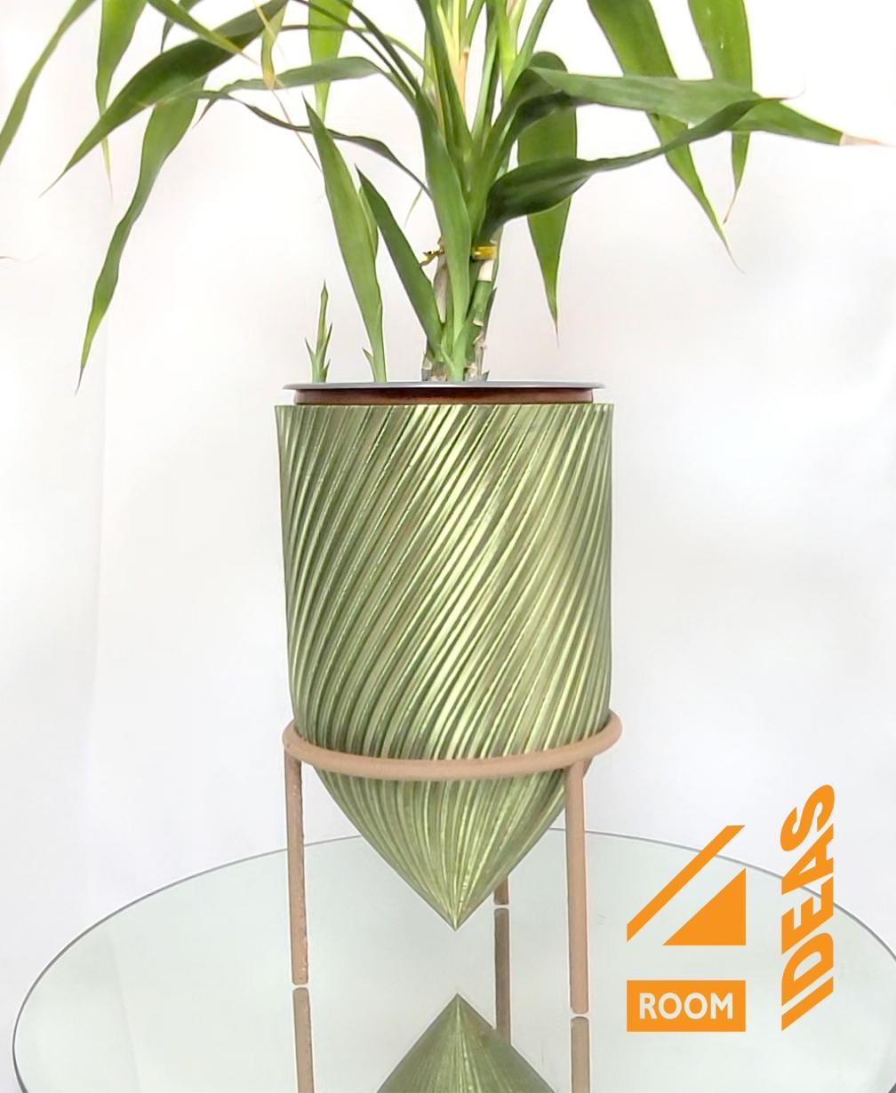 Bullet Planter Pot 3 - hanging planter + stands 3d model