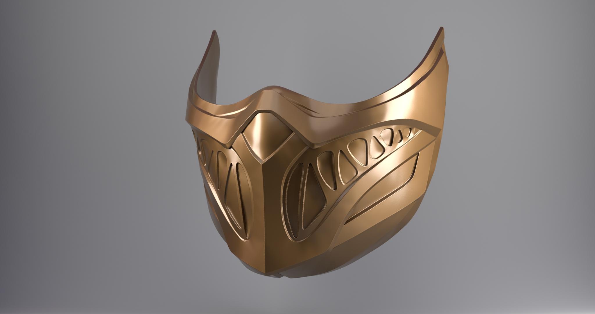 Mortal Kombat - Scorpion Mask Cosplay 3d model