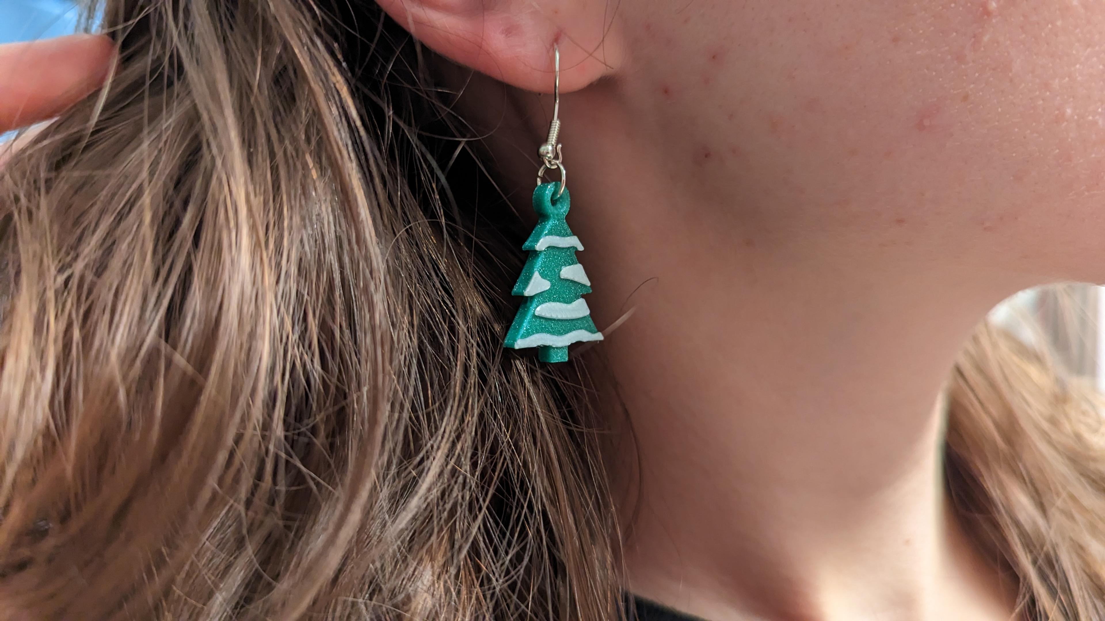 Tree Earring 3d model