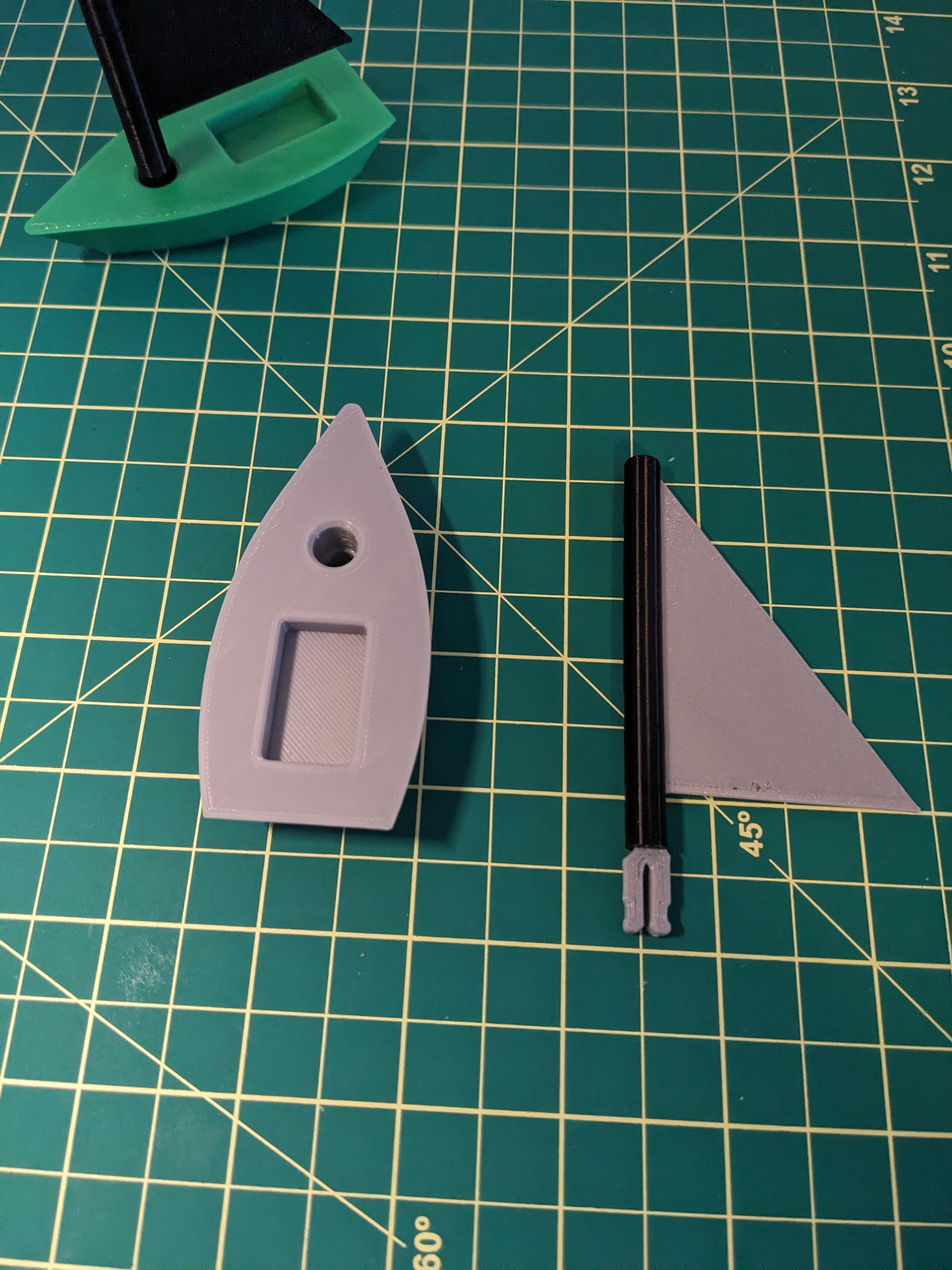 Mini Sailboat Laser 3d model