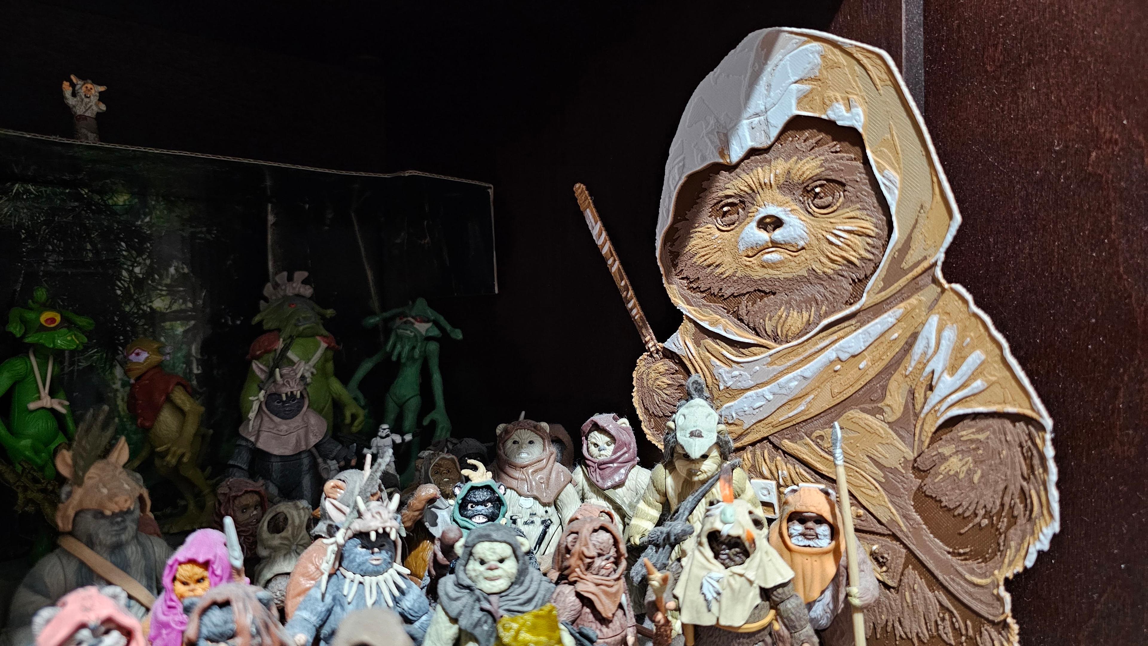 Star Wars (Inspired) "Space Teddy Bear" HueForge Ewok 3d model