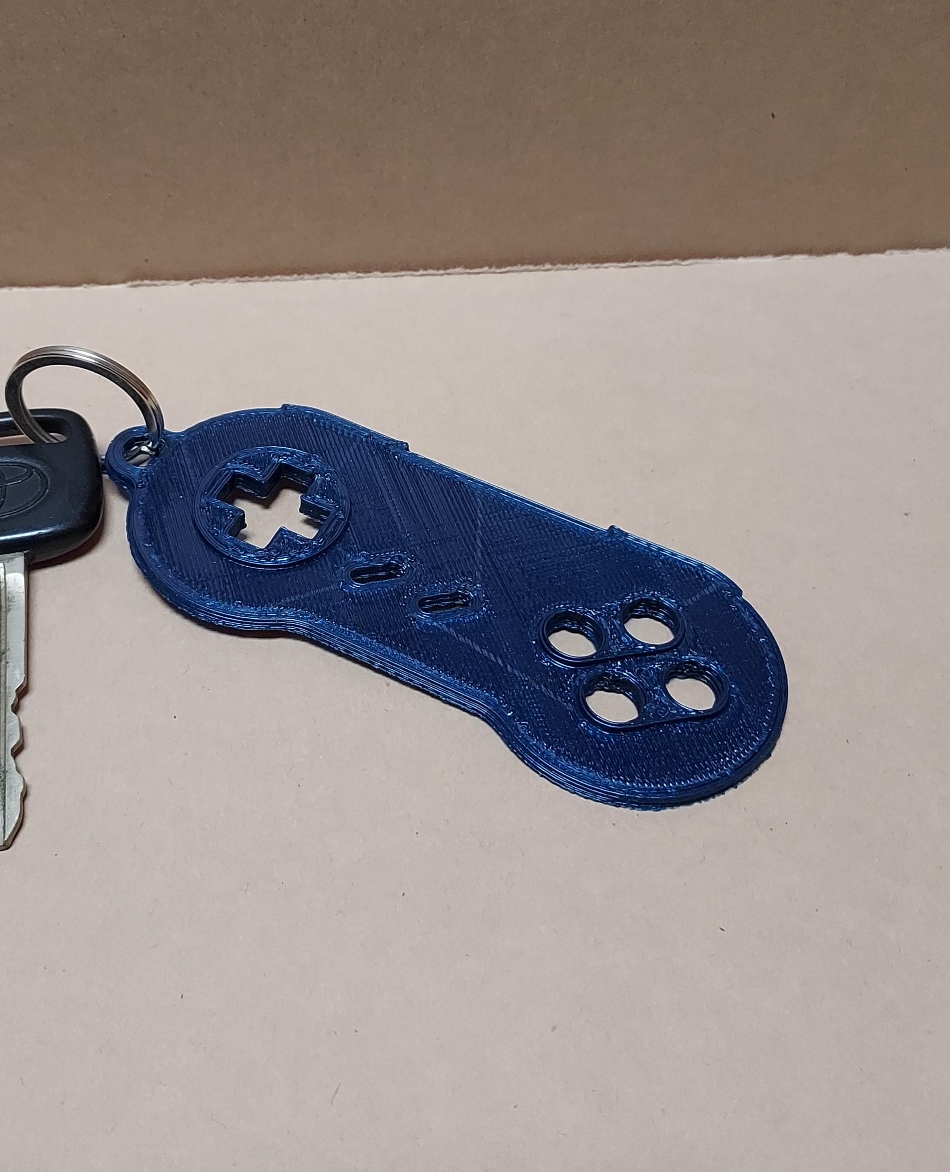 SNES Controller Keychain 3d model