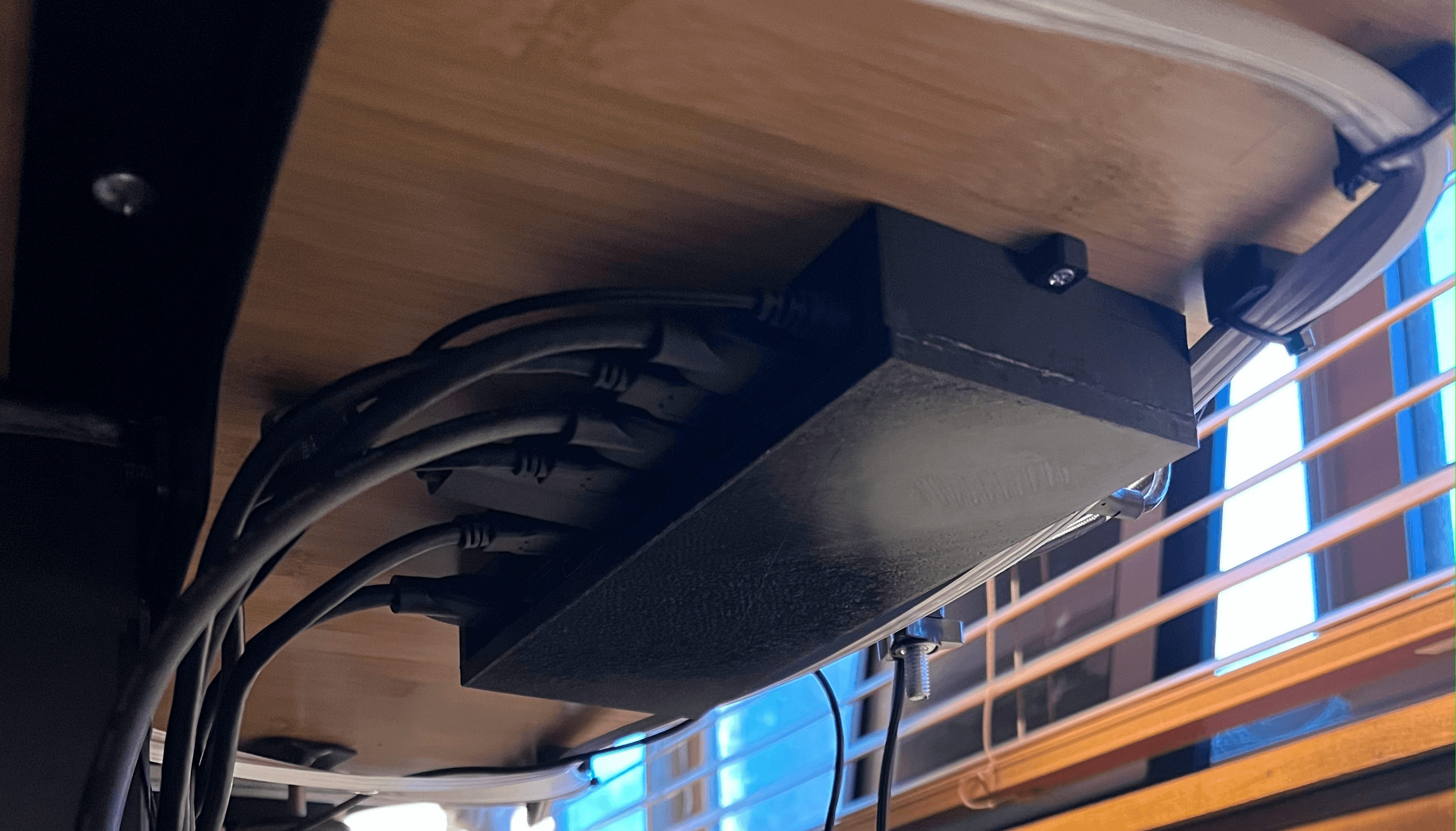 Under desk mount for KVM Switch 3d model