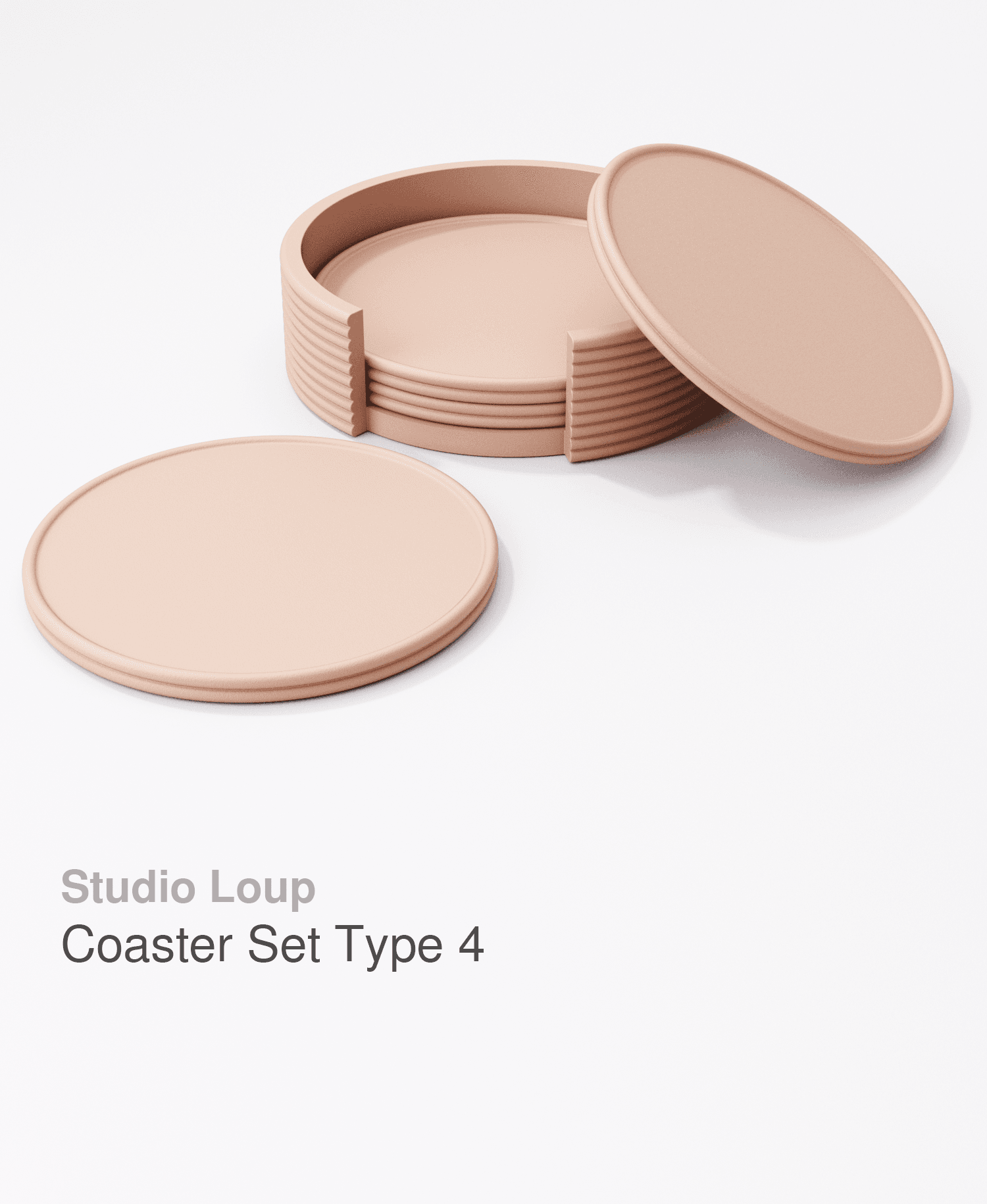 Coaster Set Type 4 3d model