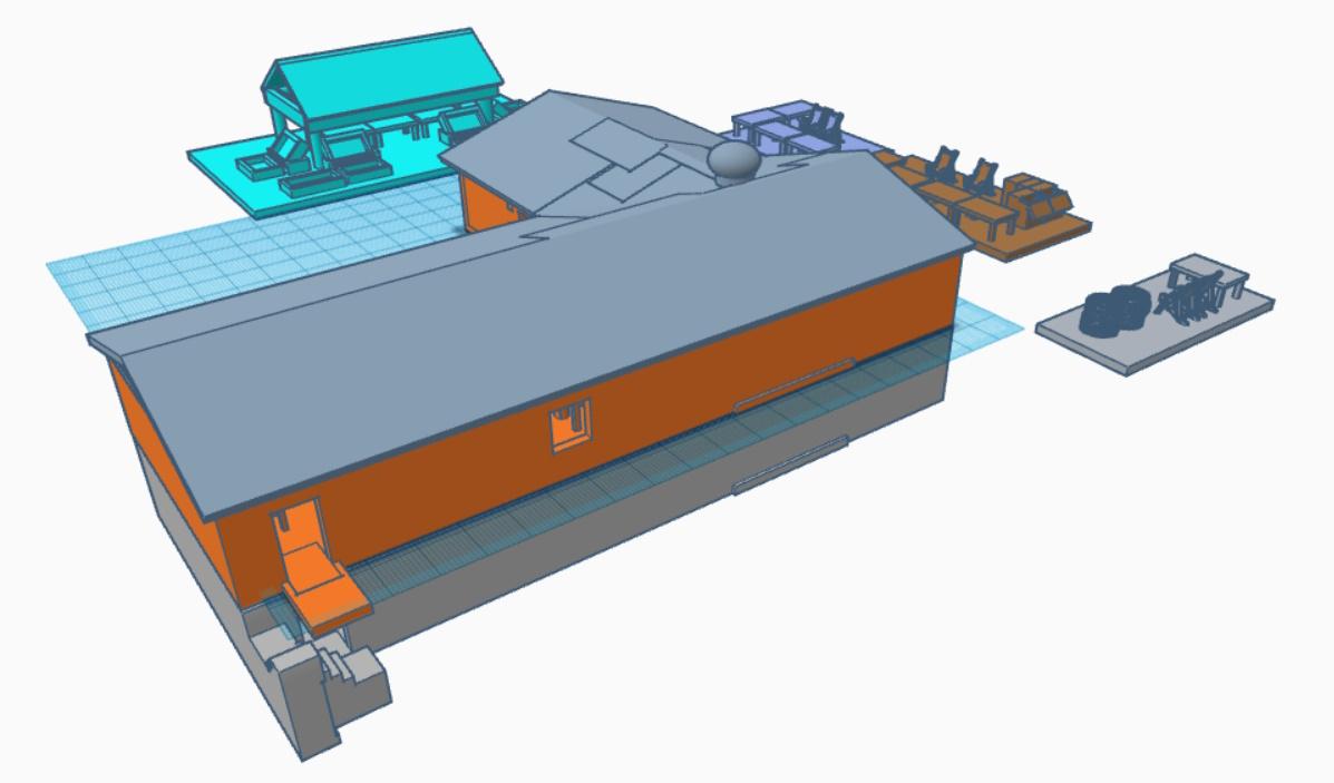 Flea Market 3d model