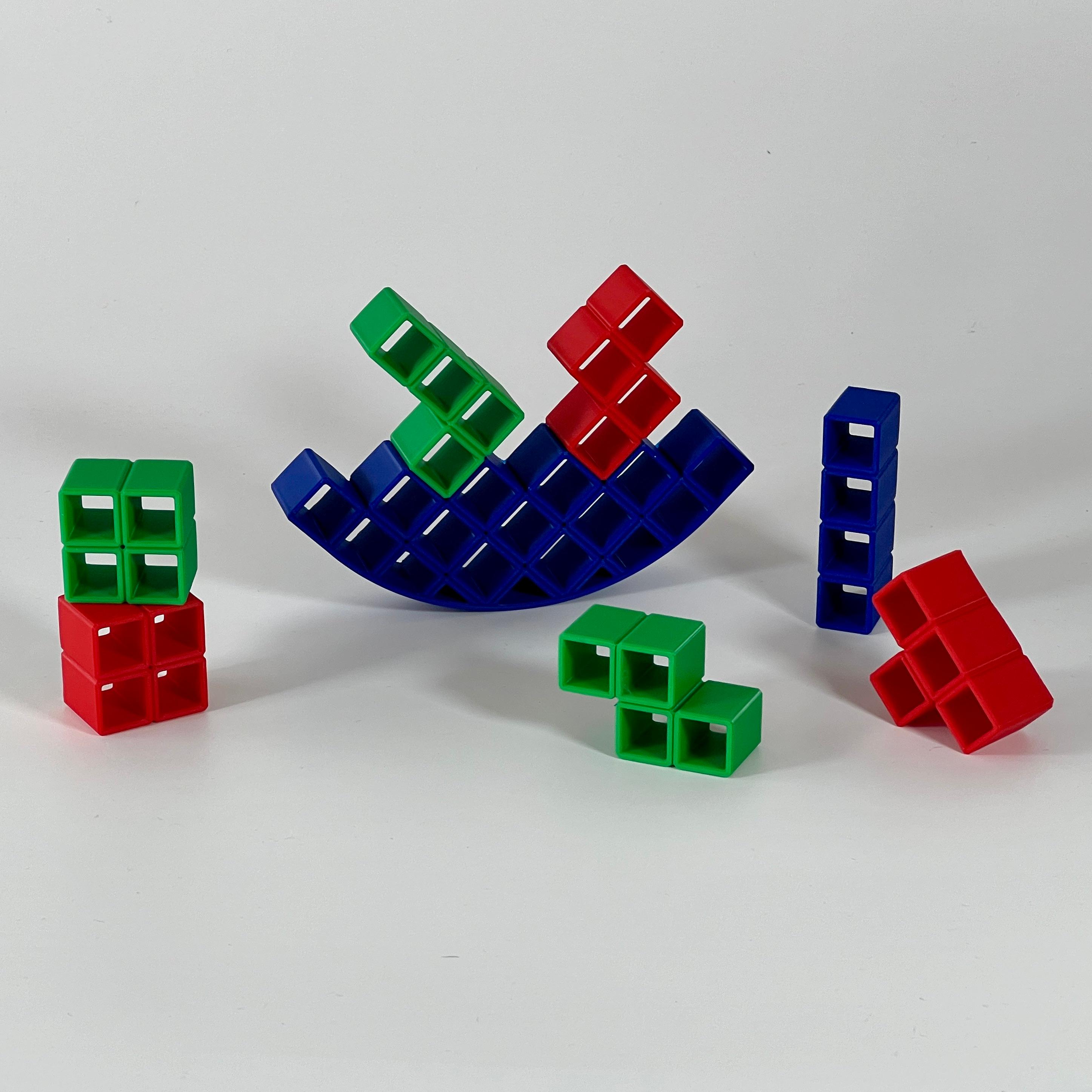 Balance Tetris Game Puzzle 3d model