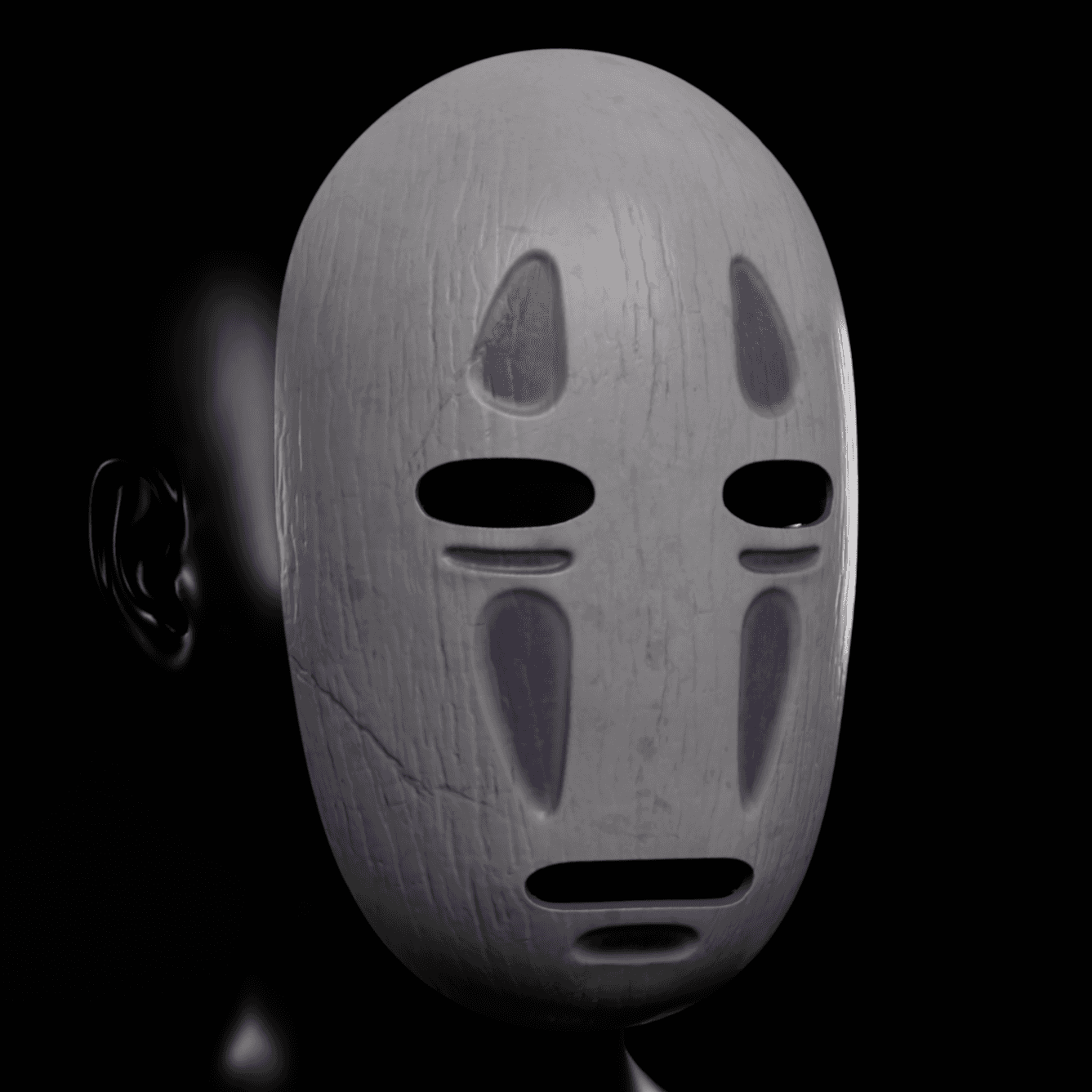 Kaonashi mask 3d model