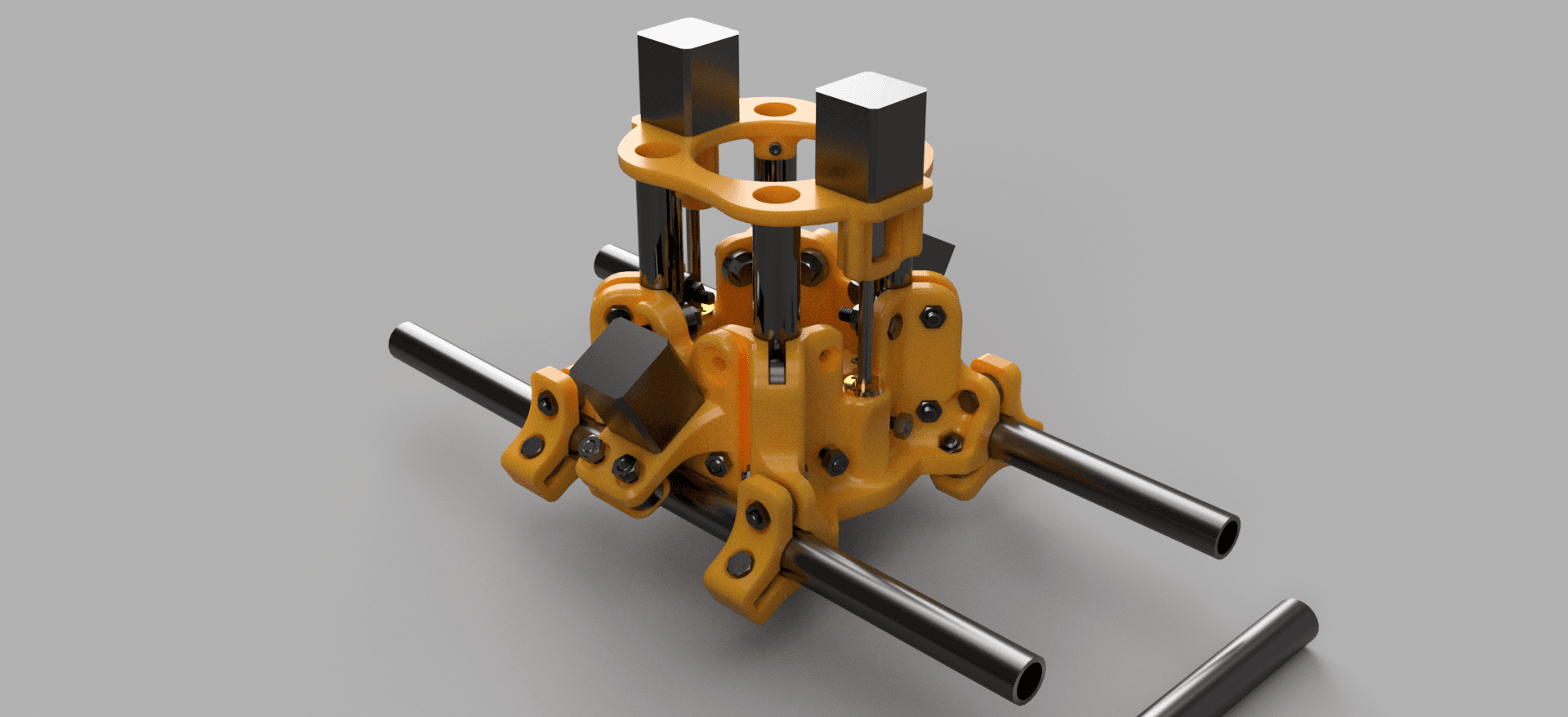 3D printed CNC - 4th Axis - Dual drive 3d model