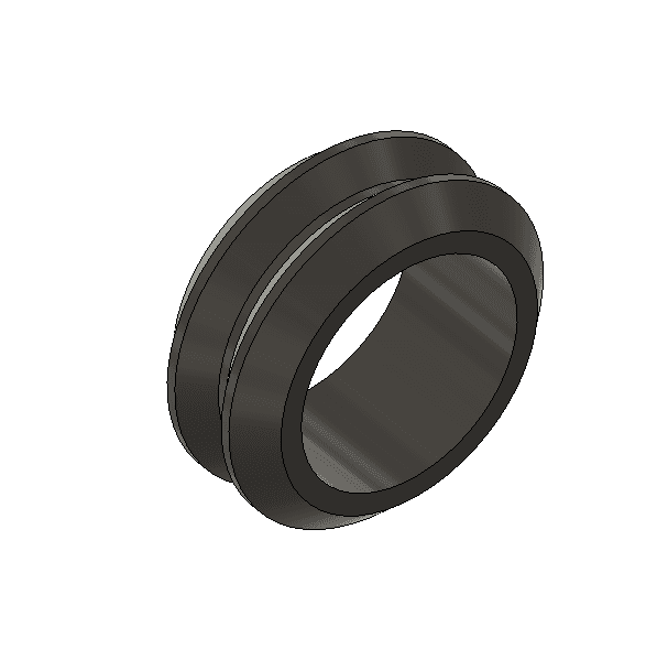 V groove 3d printed wheel.stl 3d model