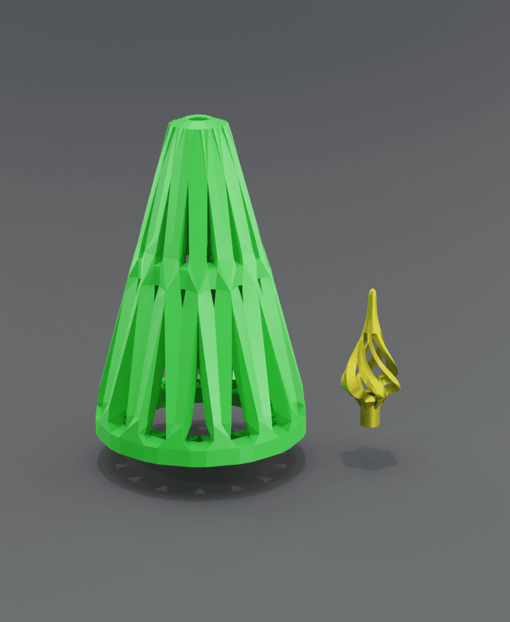 Christmas Tree Tea Light Torture Test Print 3d model