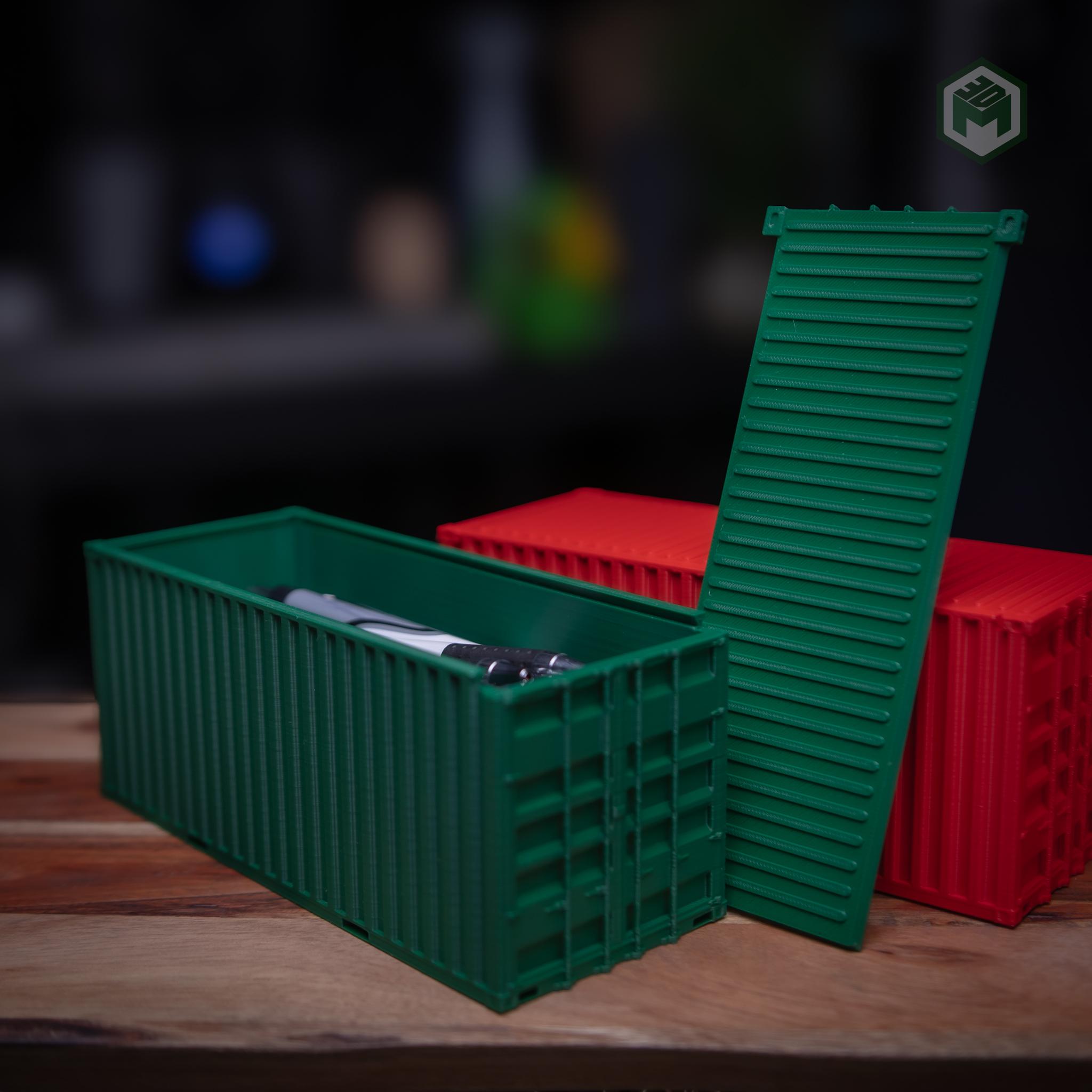 Shipping Container Desk Storage Compartment 3d model