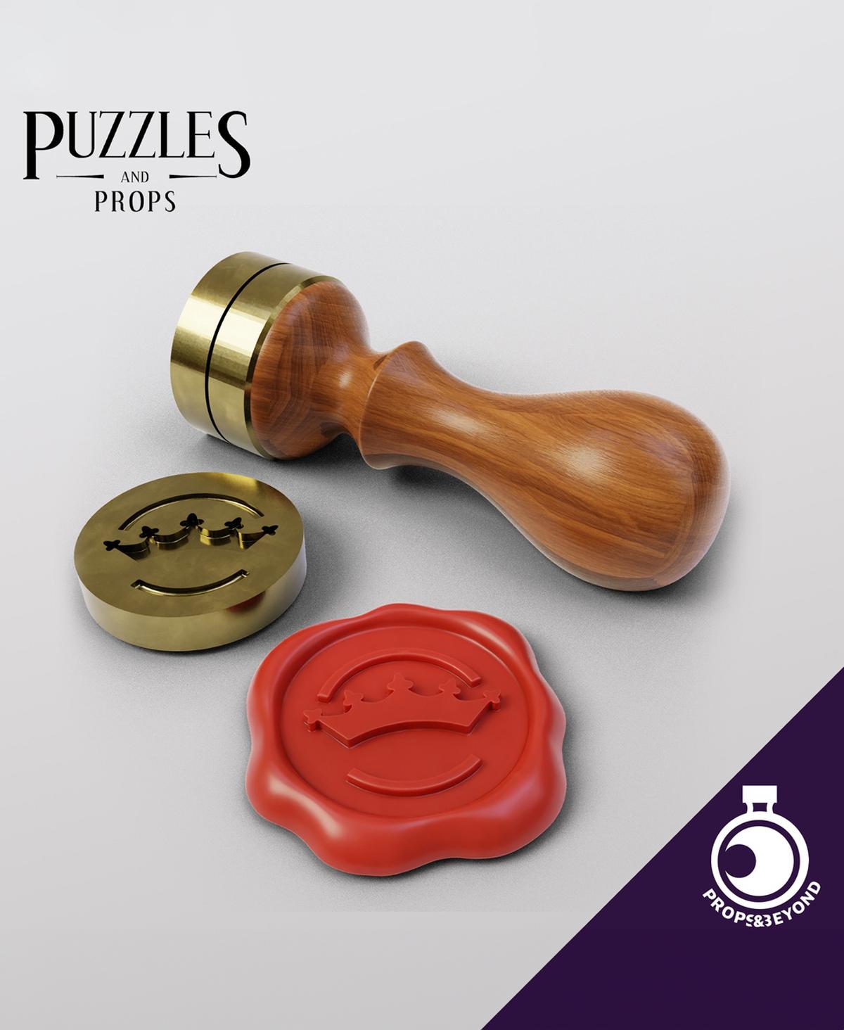 Wax Seal - Crown 3d model