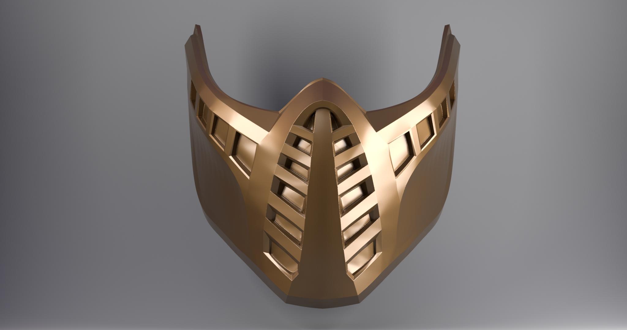 Mortal Kombat - Scorpion Mask Cosplay 3d model