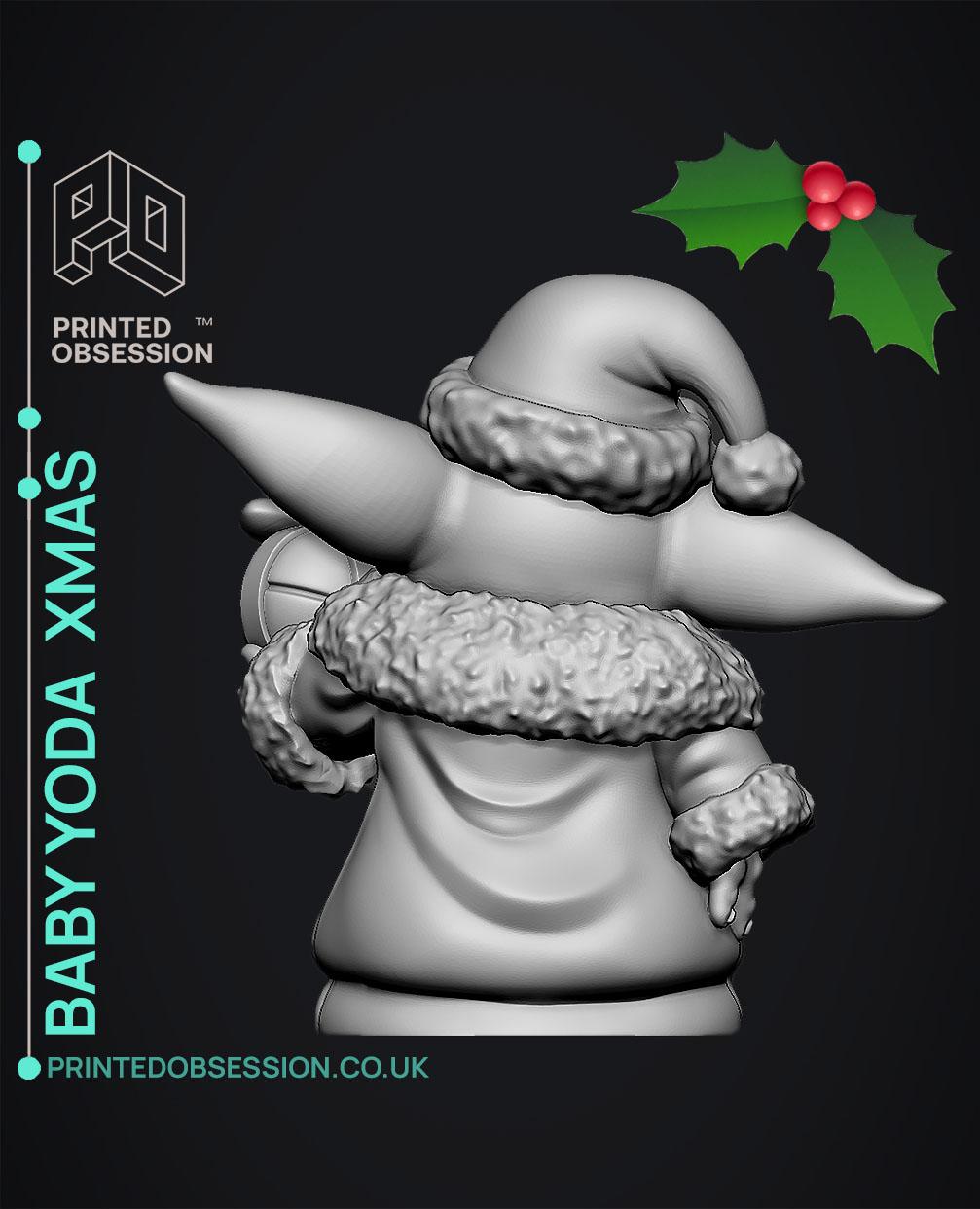 Baby Yoda Ball Xmas - Star Wars - Fan Art 3d model