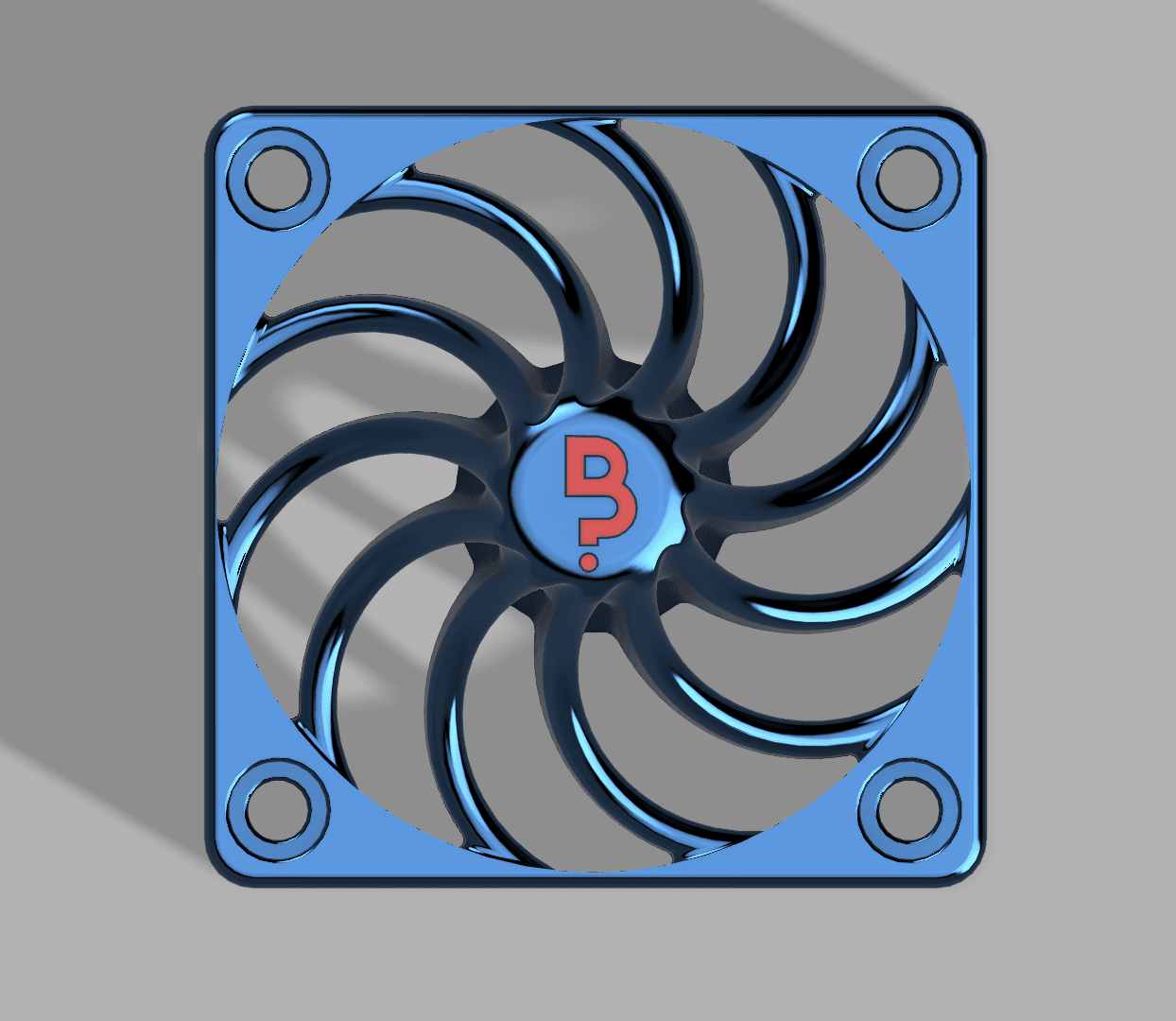 Rev1- Makergear M2 Dual Printer Fan Cover Design.step 3d model