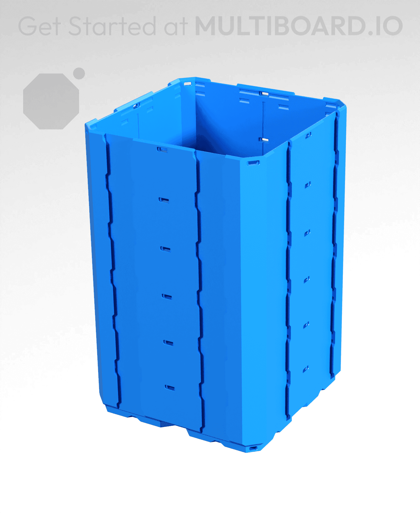 2x2x3 - Full Multipoint Rail - Multibin Shell 3d model