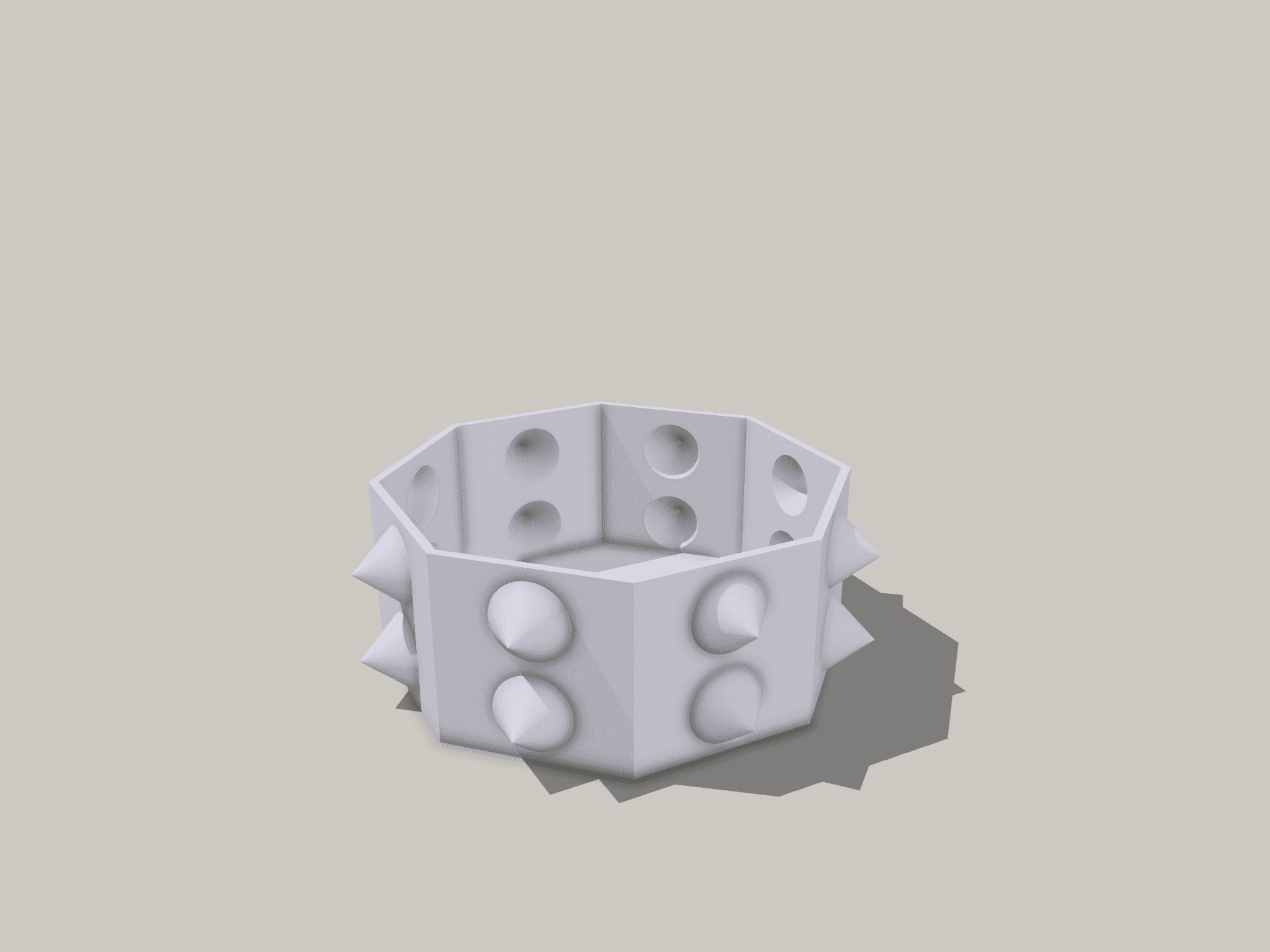 Spiky fruit baskets 3d model