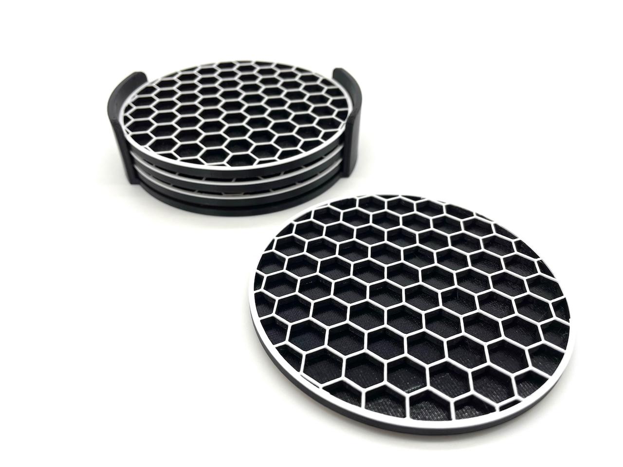 Hex Coasters 3d model