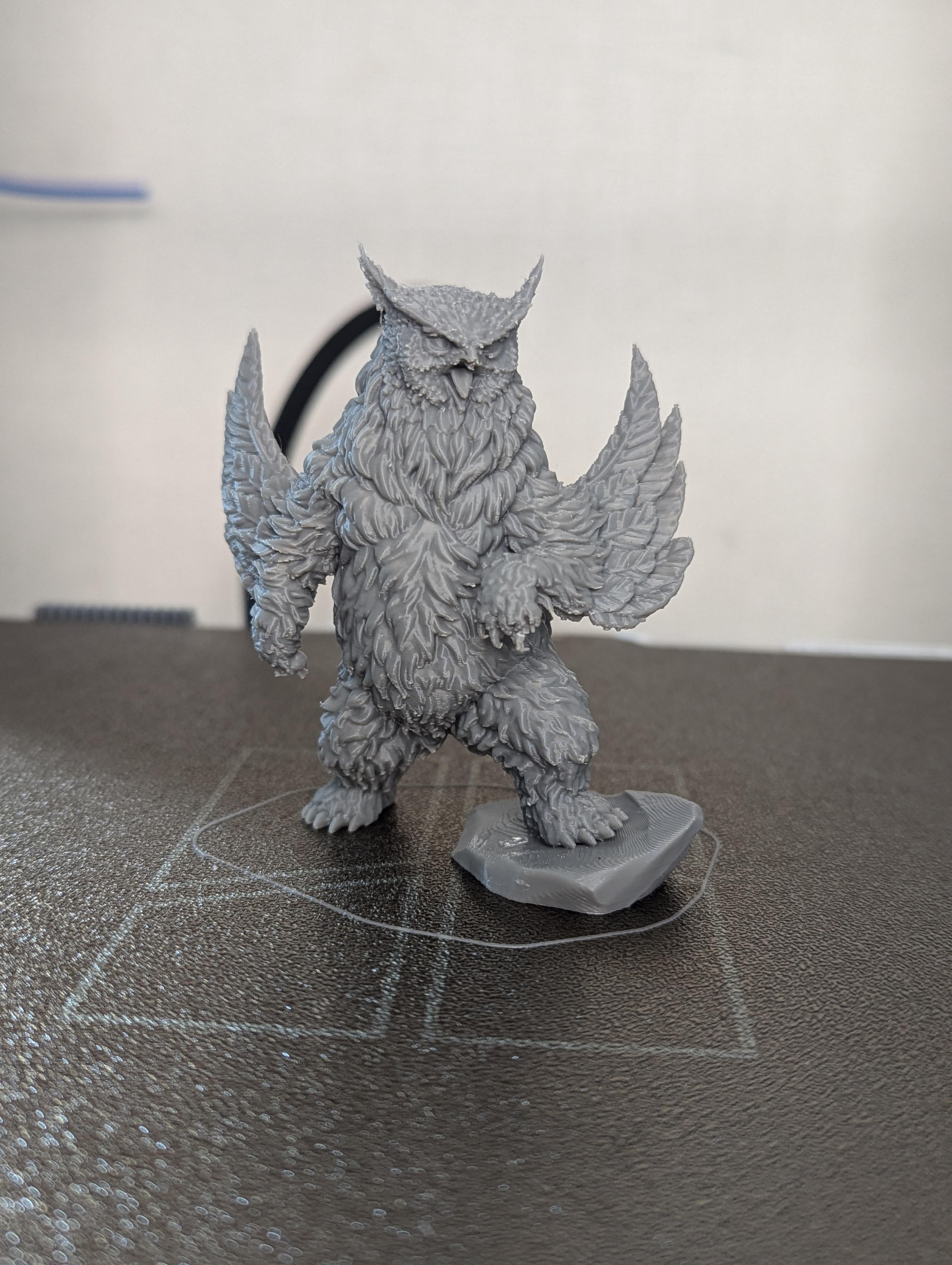 Owlbear - With Free Dragon Warhammer - 5e DnD Inspired for RPG and Wargamers 3d model