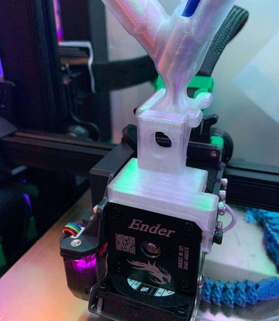 Ender 3 S1 Extruder Mount Sharpie Blender 3d model