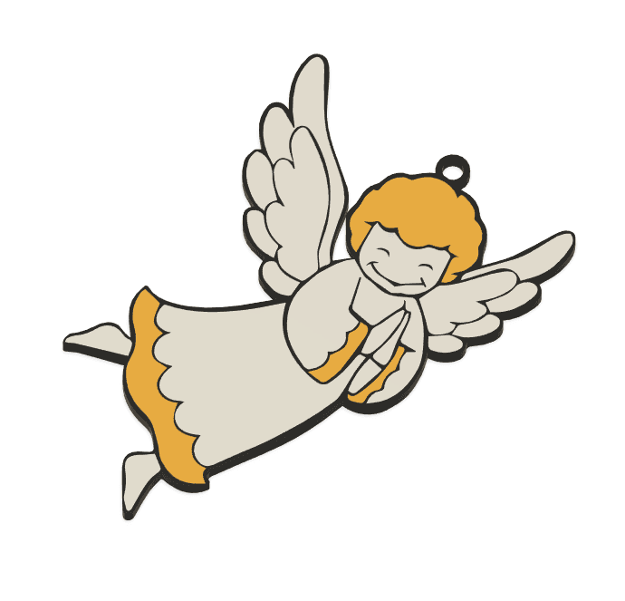 Christmas Pack: Angel I 3d model