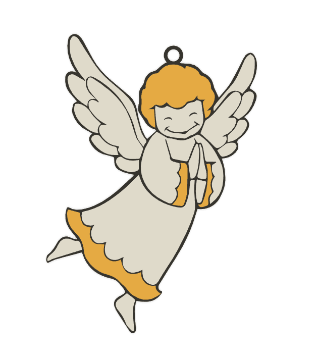 Christmas Pack: Angel I 3d model