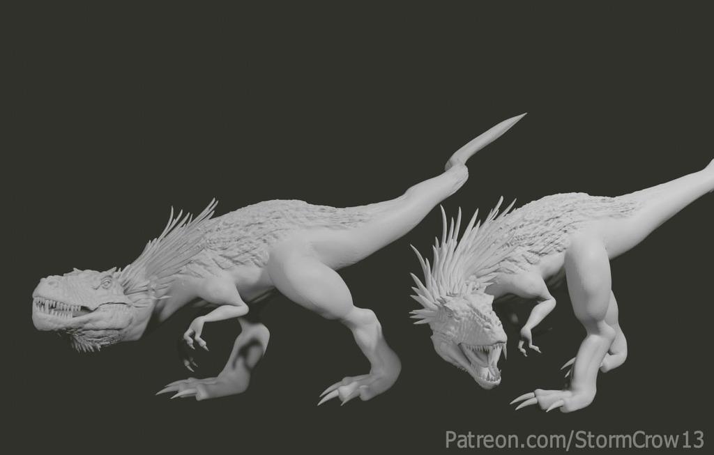 Colossal Dreadmaw and Phantasmal Dreadmaw  3d model