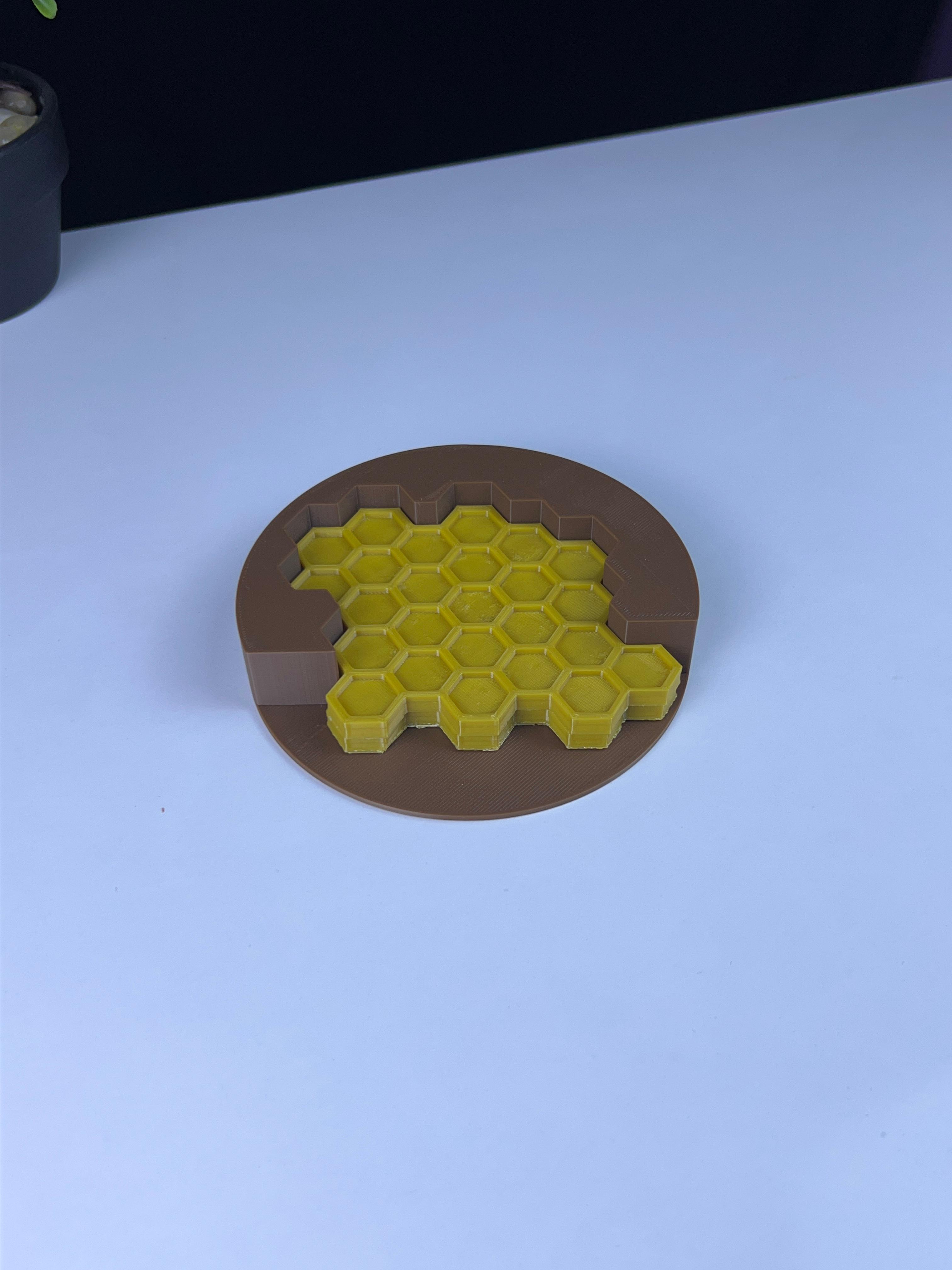 Honeycomb coaster 3d model