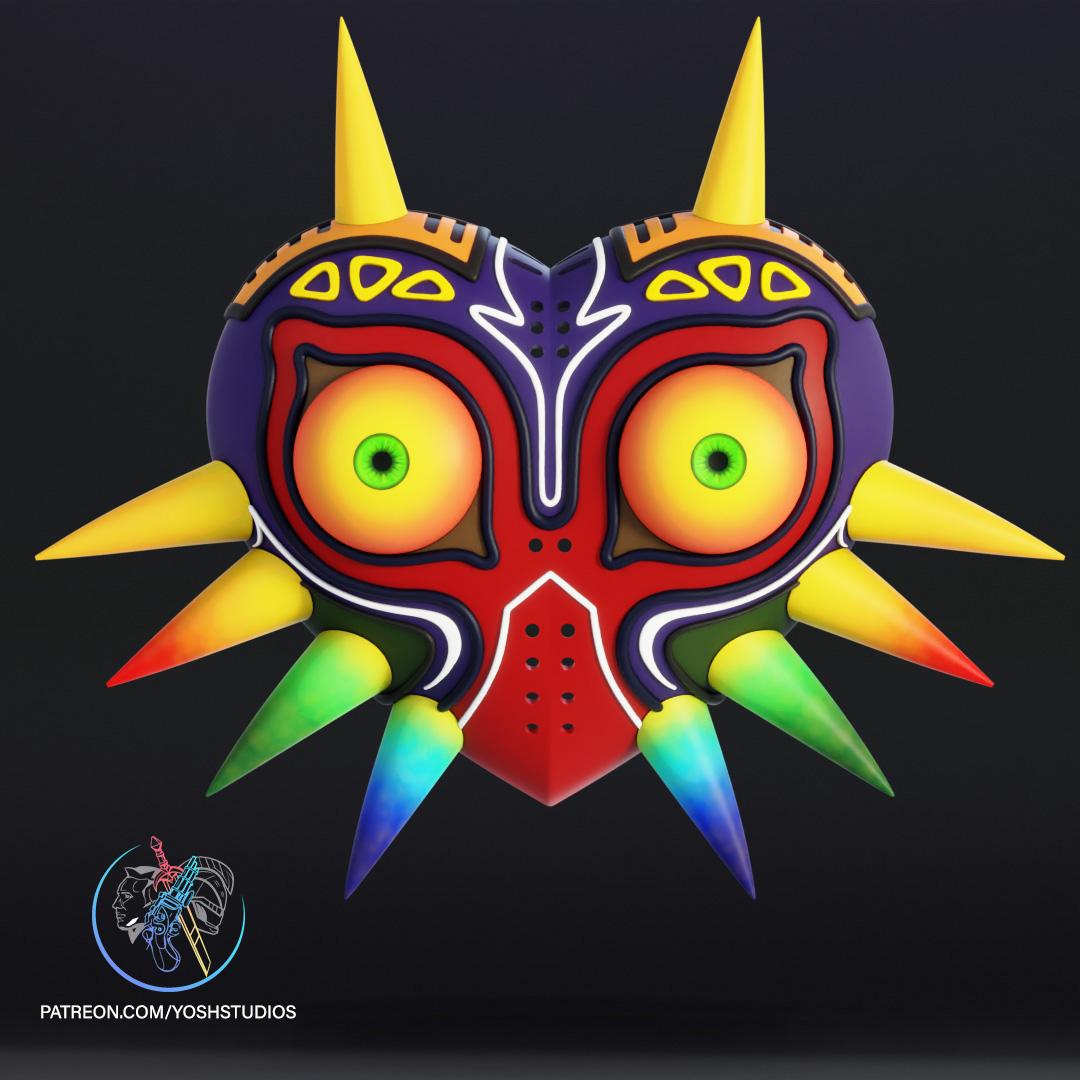 Majoras Mask 3D Printer File STL 3d model