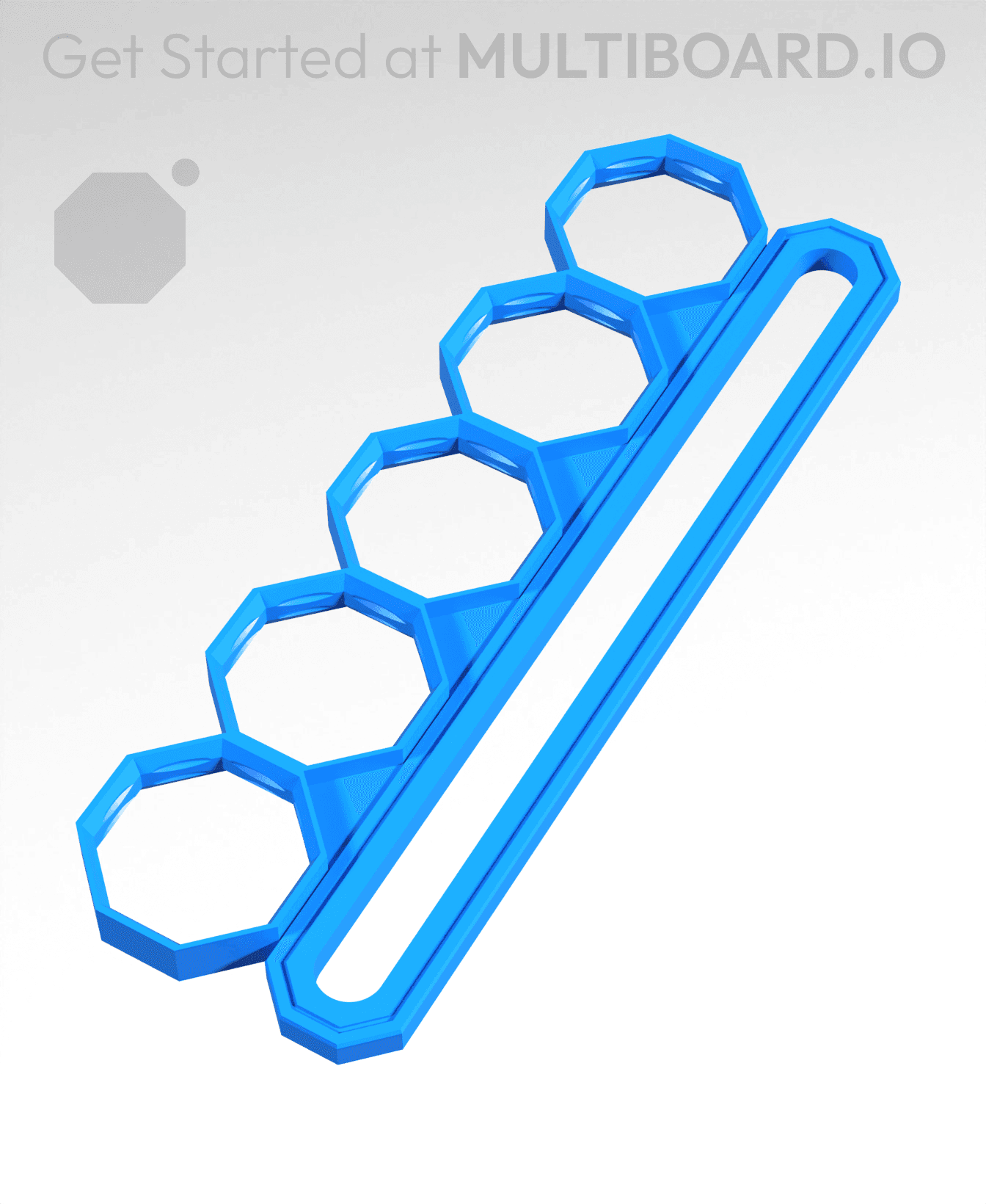 5 Big Holes, Small Sliding Bar 3d model