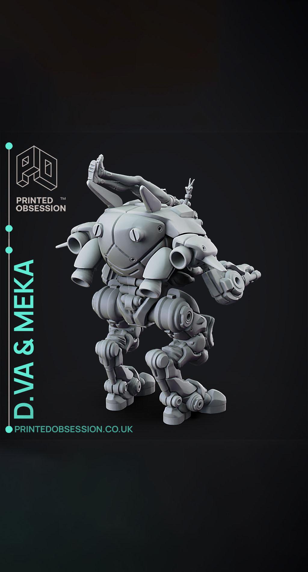 Dva and Meka - Overwatch - Fan Art 3d model