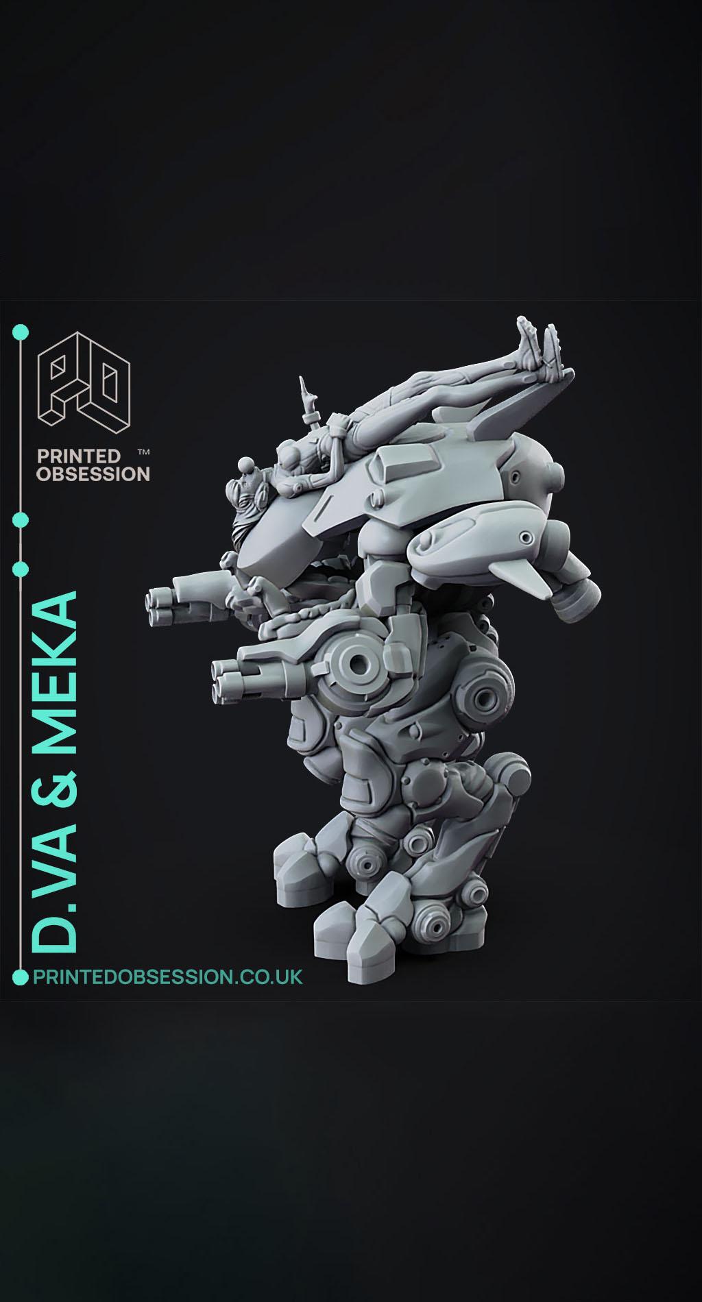 Dva and Meka - Overwatch - Fan Art 3d model