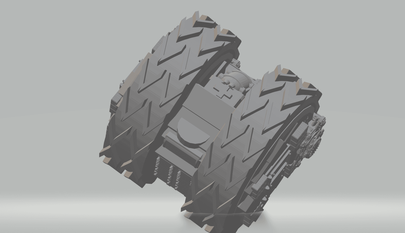 FHW:Double mono wheel Prototype carrier v1 simple print 3d model