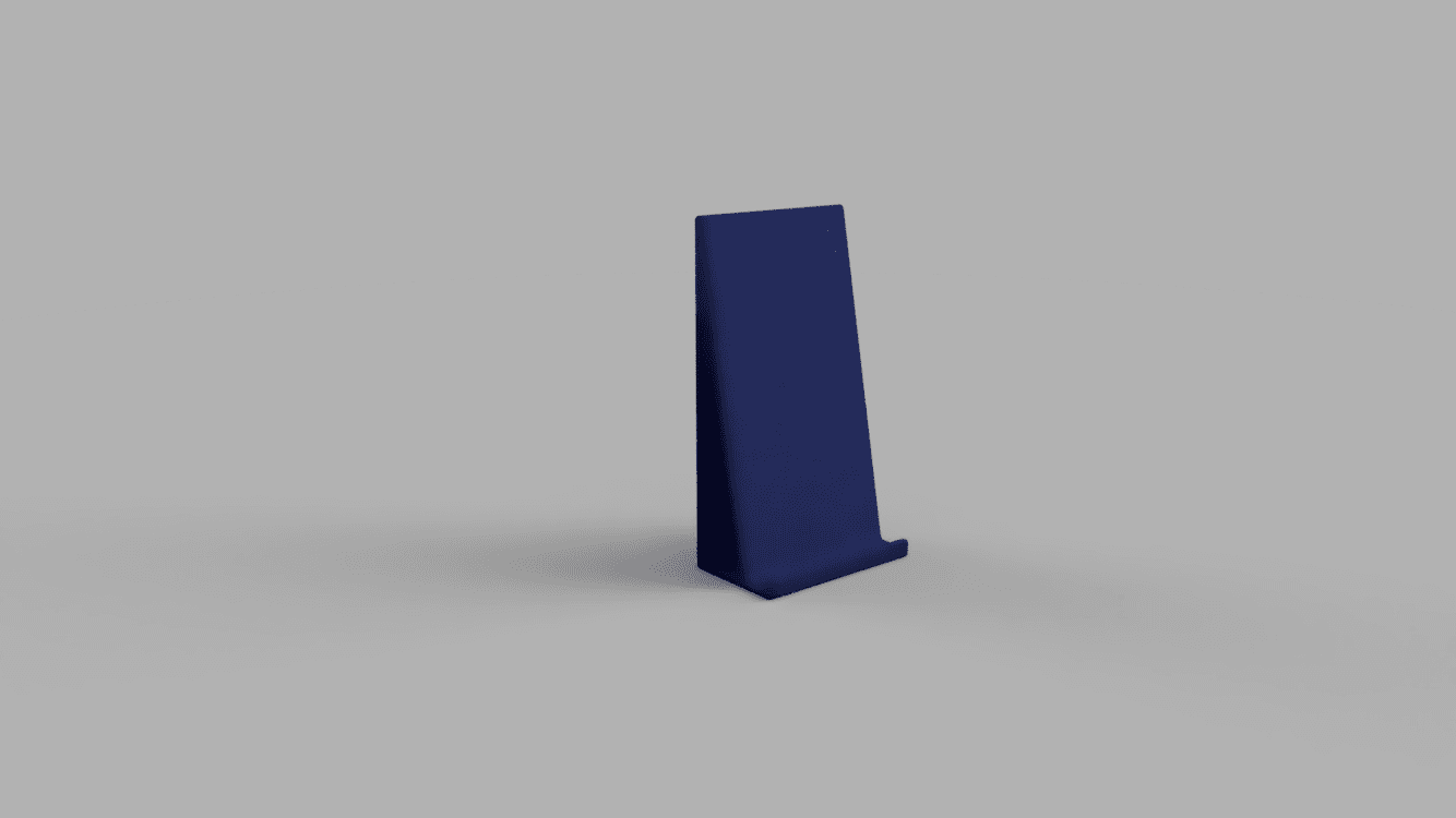 Basic Desk Phone/Tablet Stand 3d model