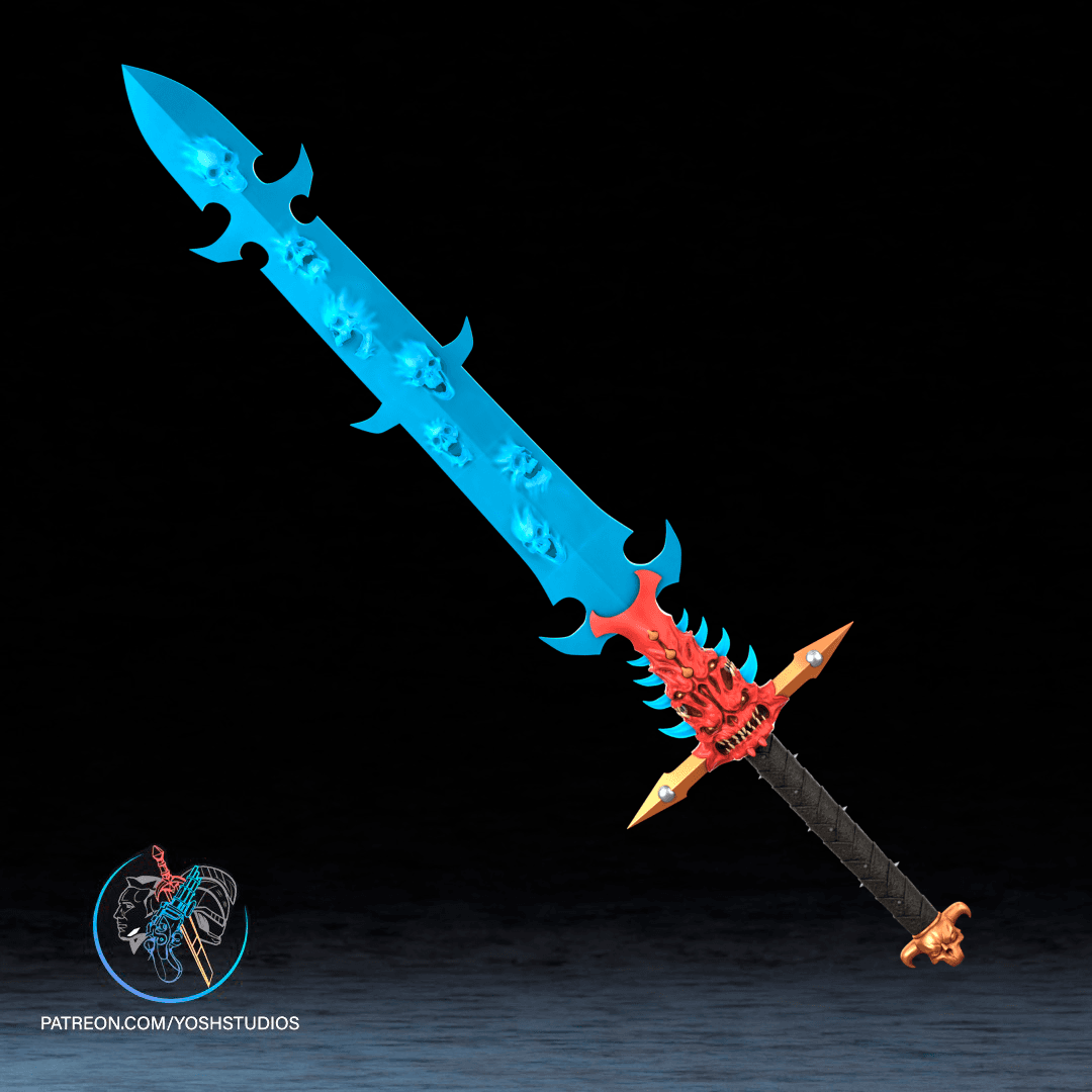 40K Abaddon's Soul Sword 3D STL File 3d model