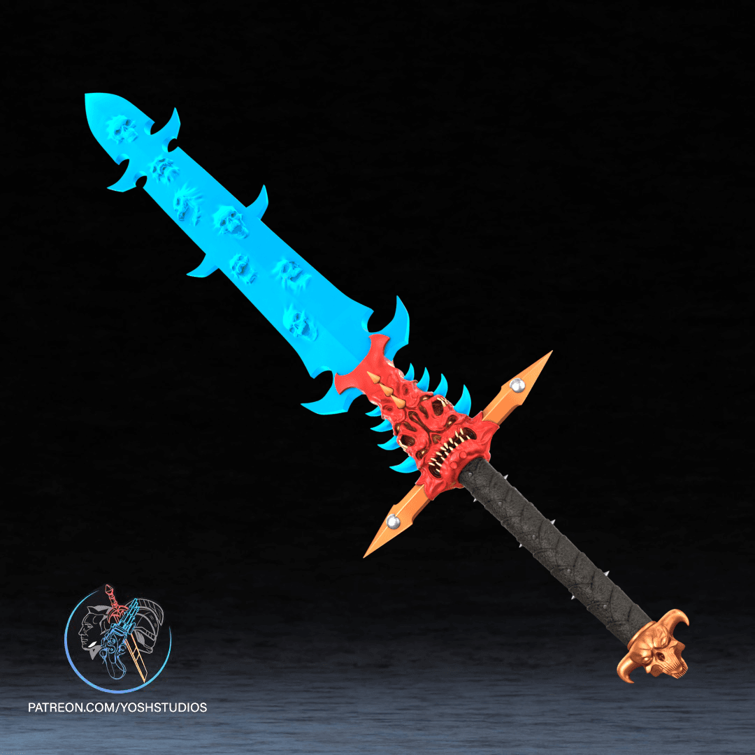 40K Abaddon's Soul Sword 3D STL File 3d model