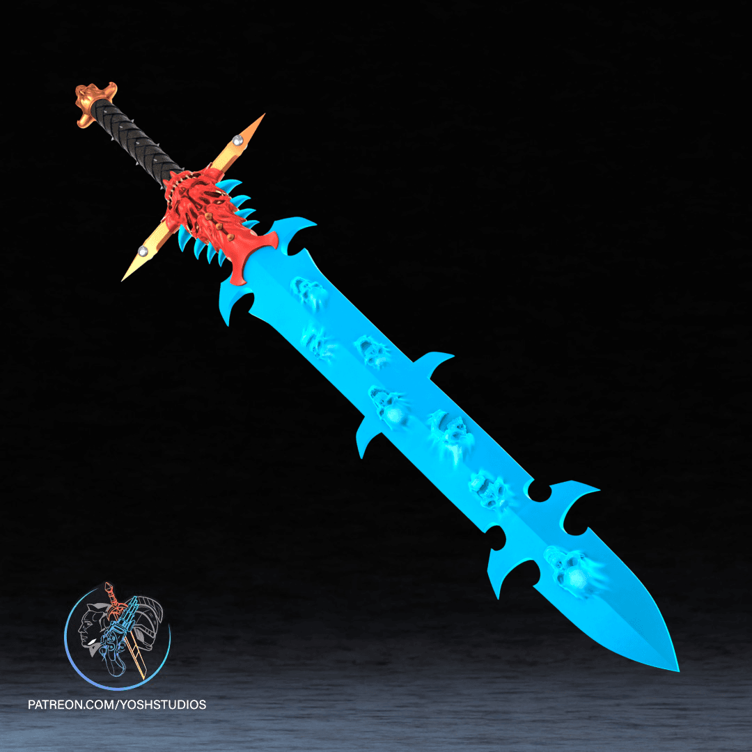 40K Abaddon's Soul Sword 3D STL File 3d model