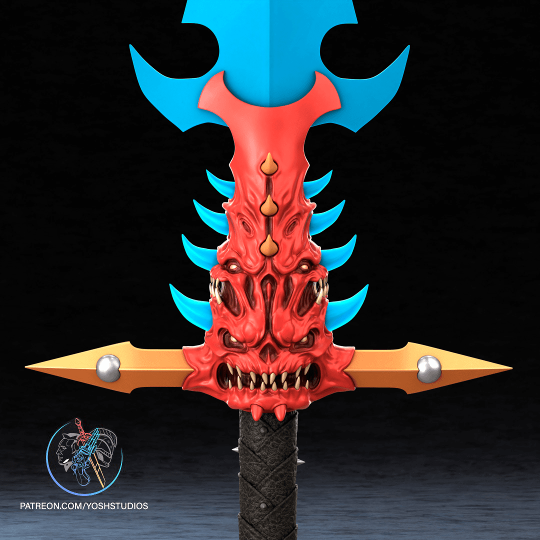 40K Abaddon's Soul Sword 3D STL File 3d model