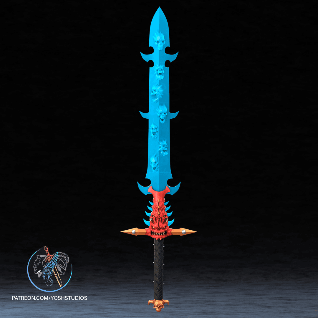 40K Abaddon's Soul Sword 3D STL File 3d model