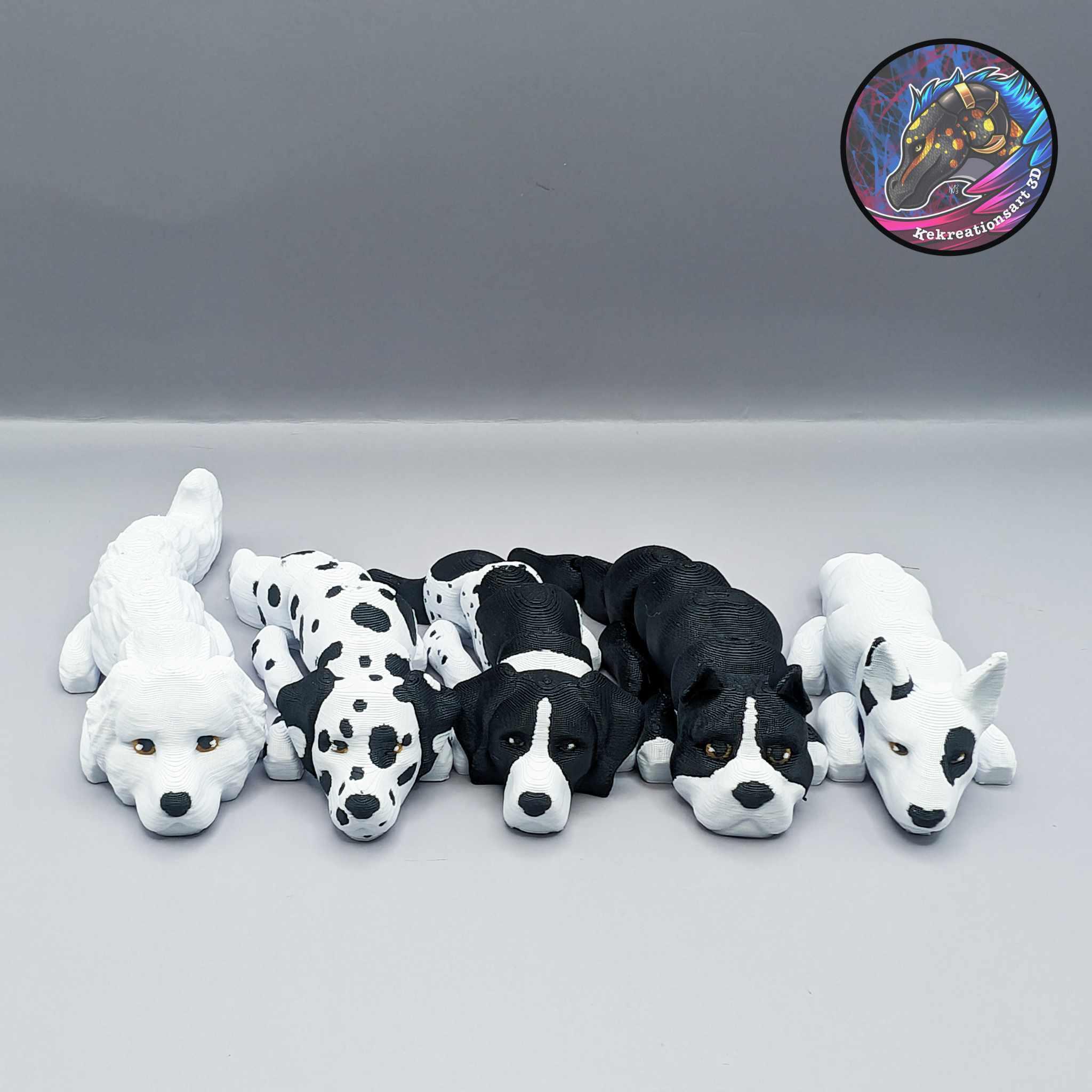Baby Flexi Dog Set 6 1 of 2 3d model