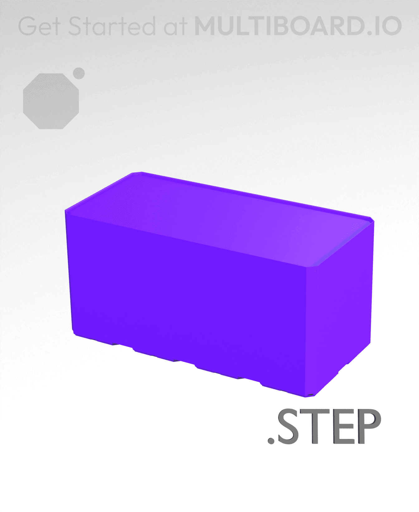 4x2x2 - Multibin Insert - STEP Remixing File 3d model