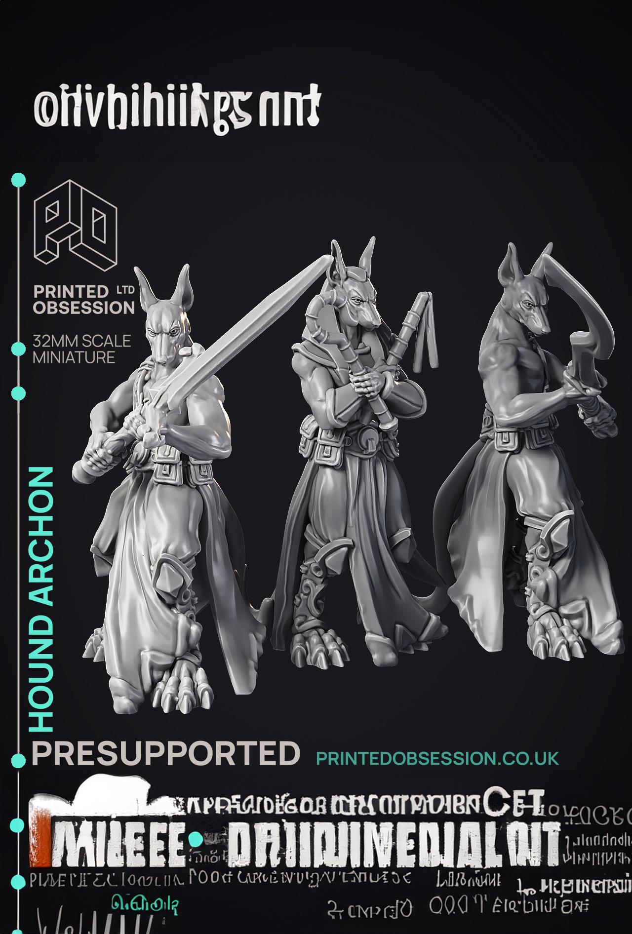 Hound Archon - Celestial - PRESUPPORTED - Heaven Hath no Fury - 32mm scale  3d model