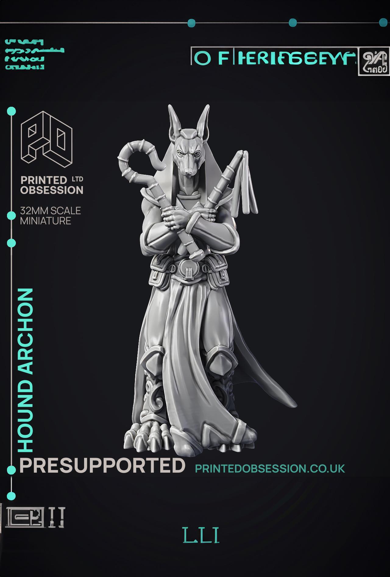 Hound Archon - Celestial - PRESUPPORTED - Heaven Hath no Fury - 32mm scale  3d model