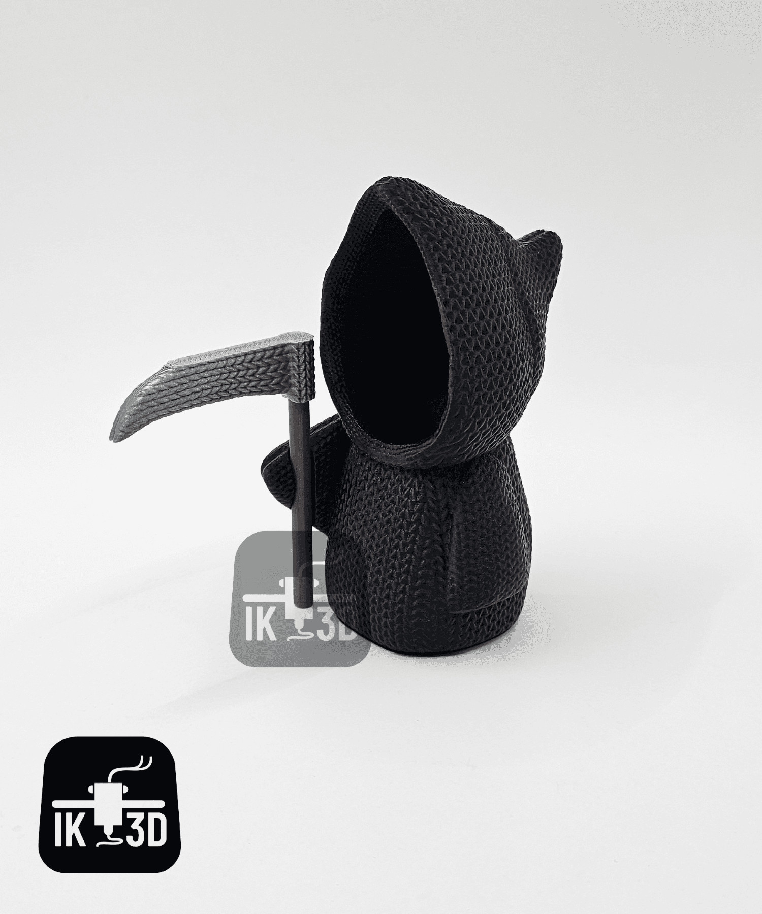 Knitted Grim Reaper Figurine / Candle Holder 3d model